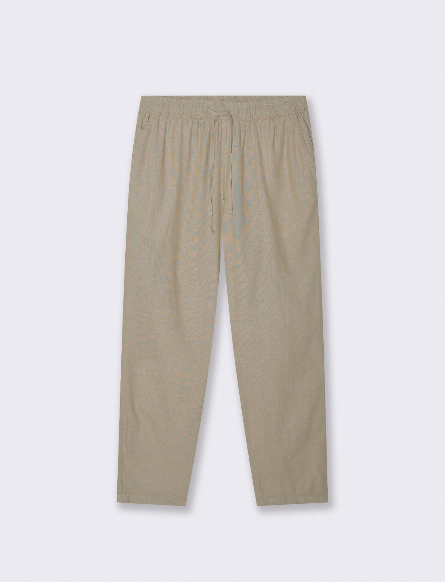 PANTALONI JOGGER IN COTONE EFFETTO MELANGE - Verde salvia