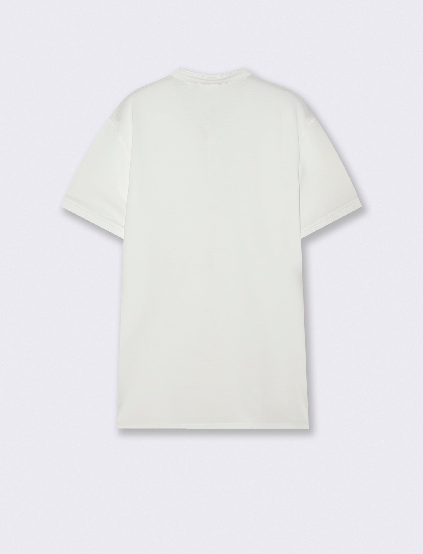 Polo coreana in piquet con colletto - Bianco