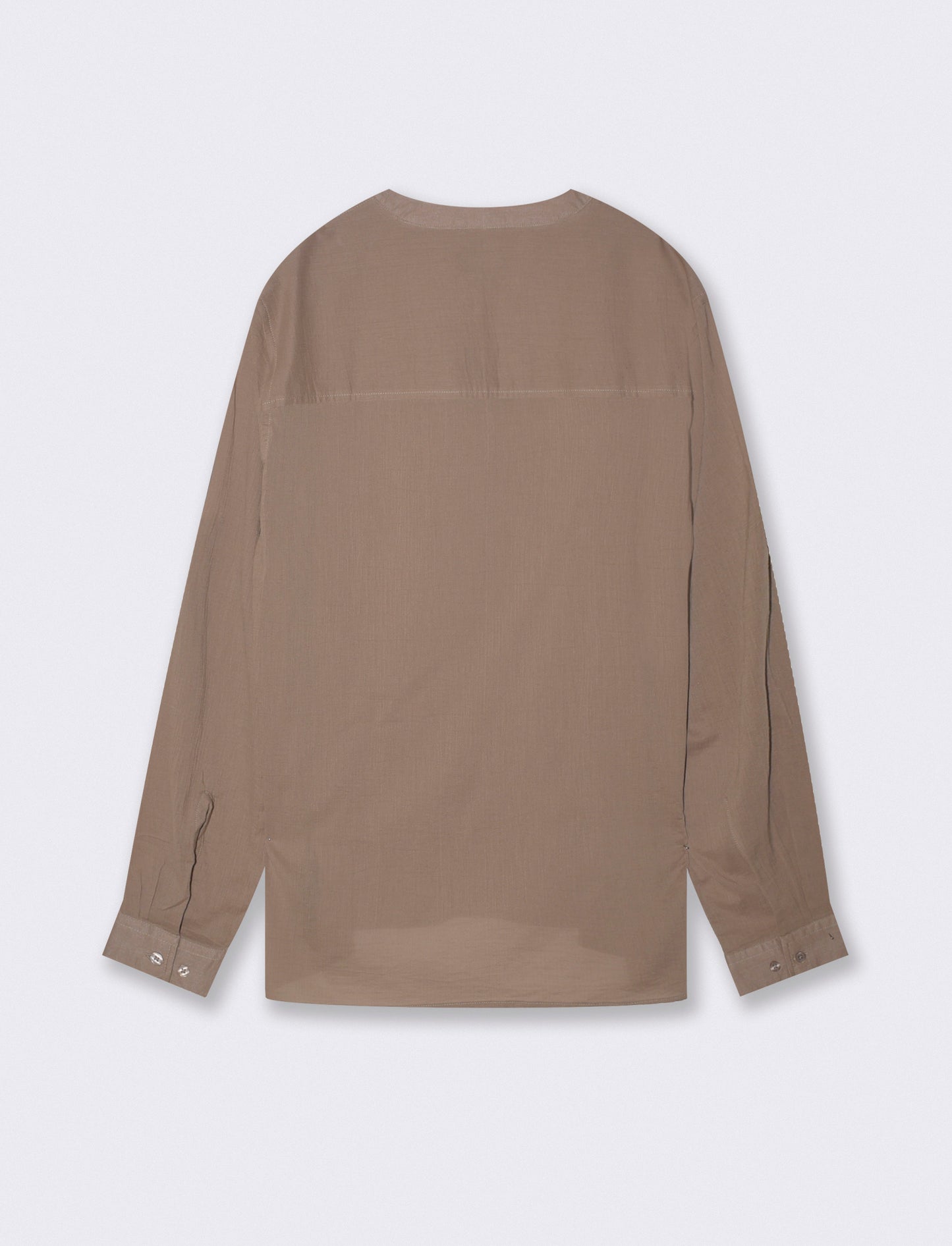 Korean-style cotton crepe effect top - Green