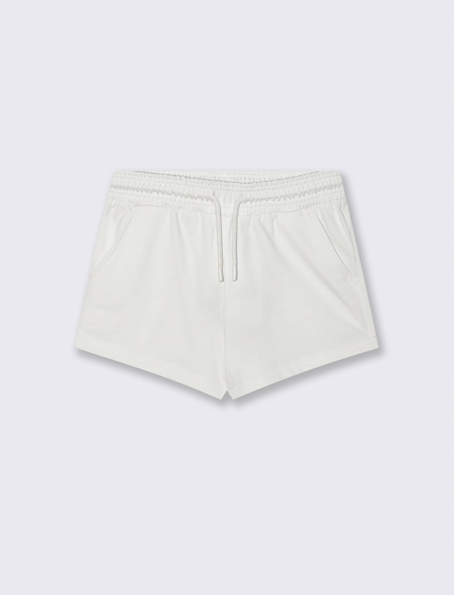 Short estivo in french terry per bambina - Bianco