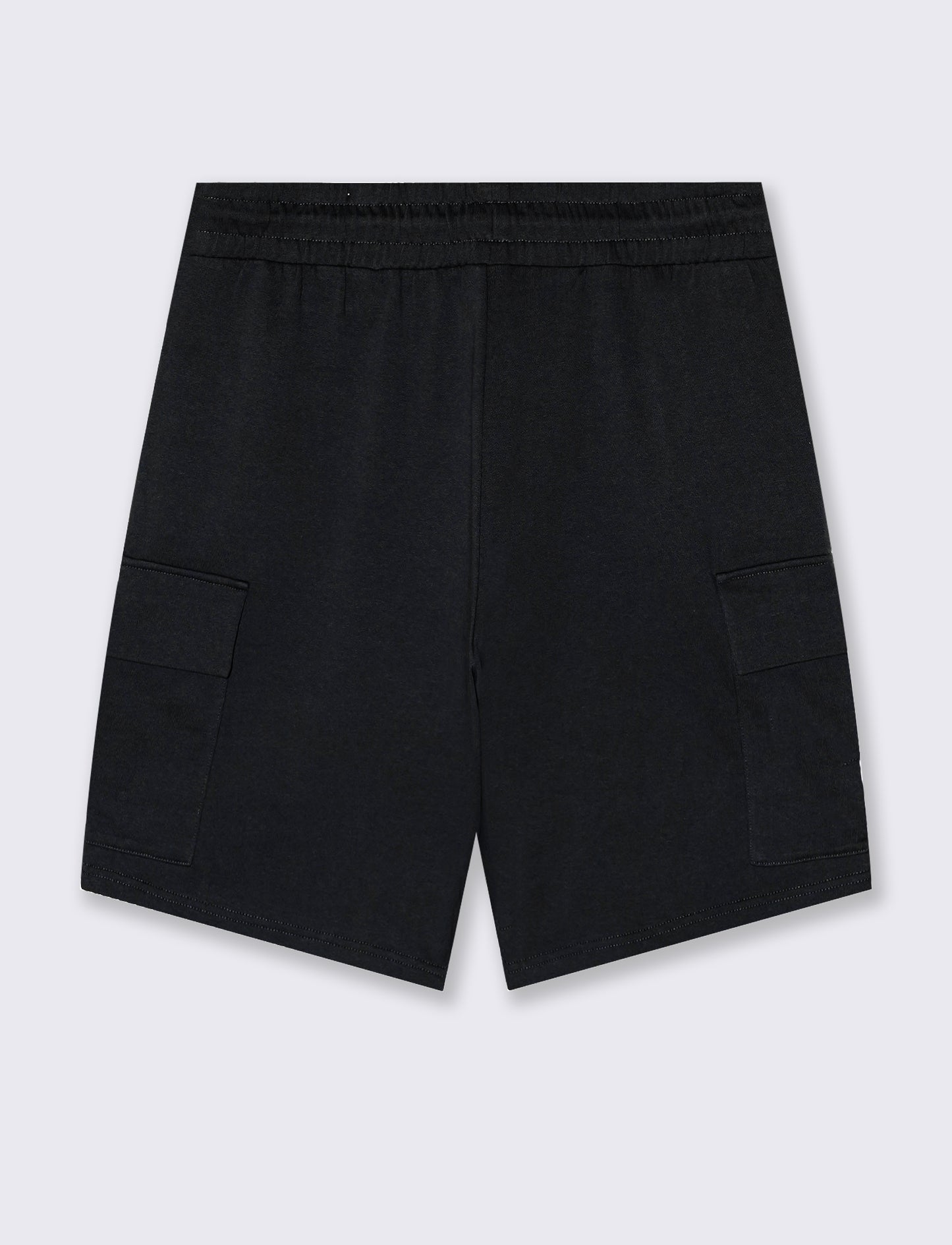 Bermuda felpa jogger con tasche laterali - Nero