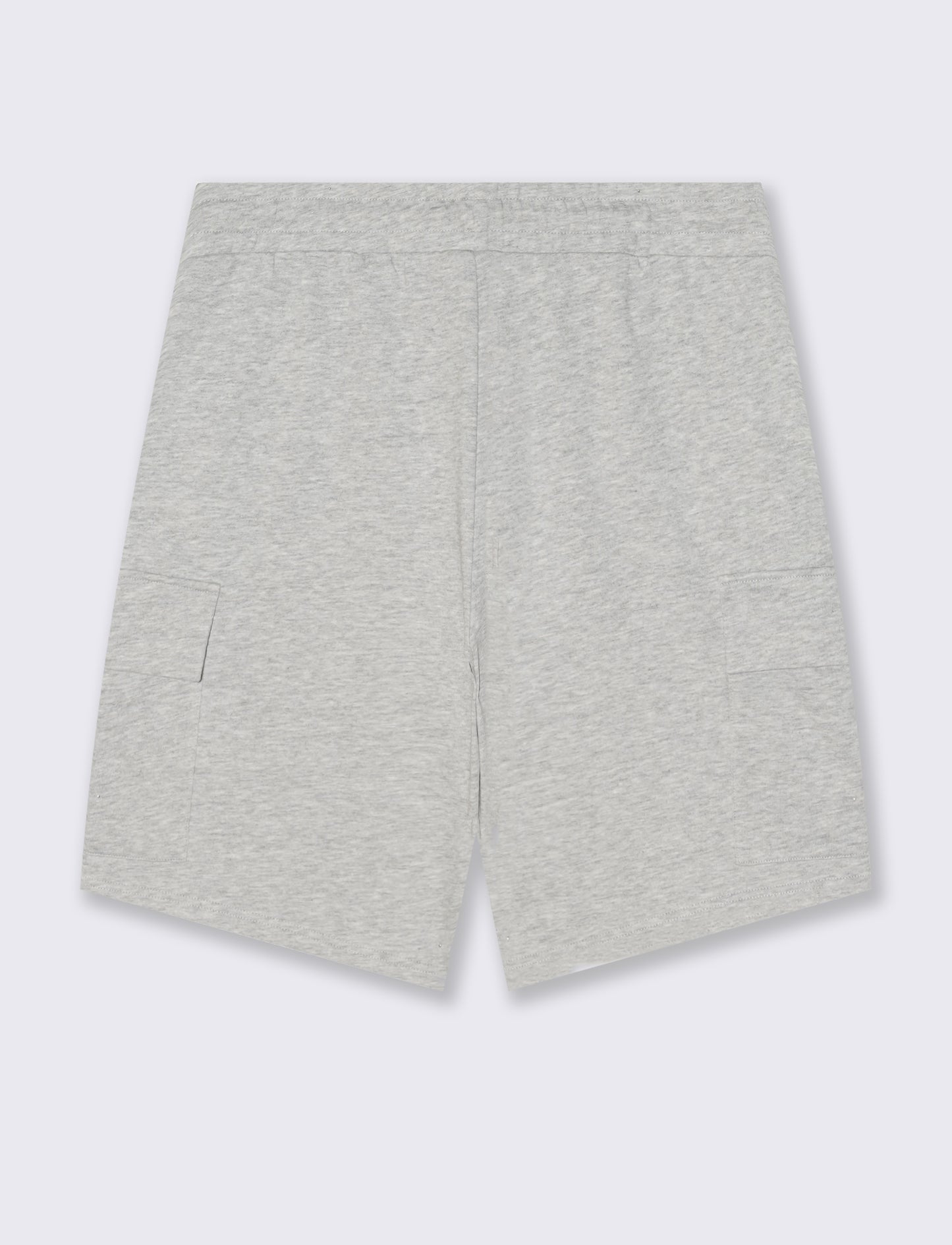 Bermuda felpa jogger con tasche laterali - Grigio mel.