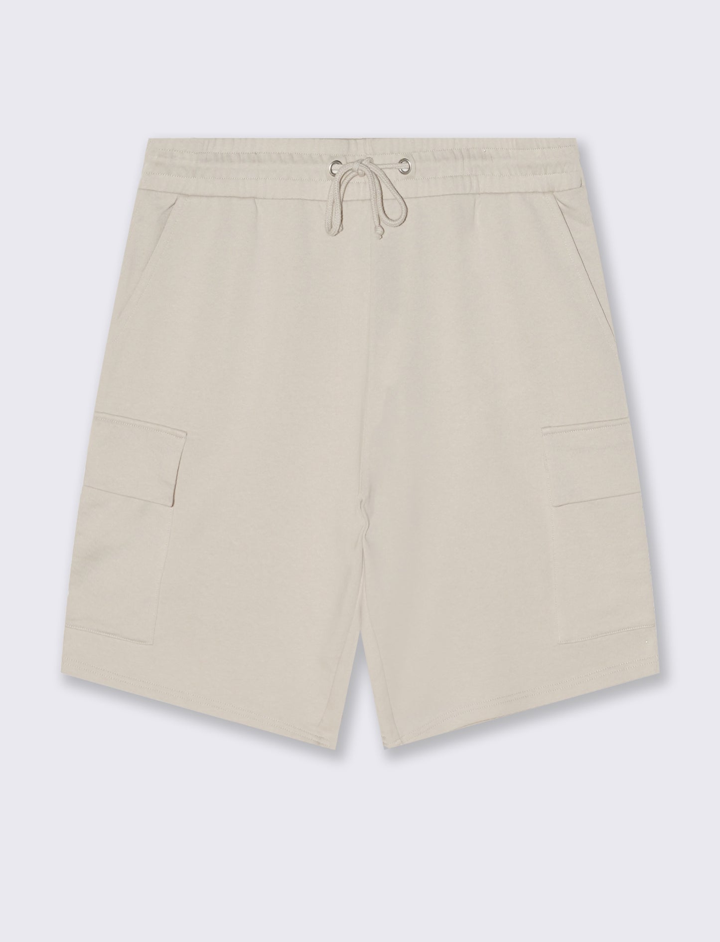 Bermuda felpa jogger con tasche laterali - Grigio ghiaccio