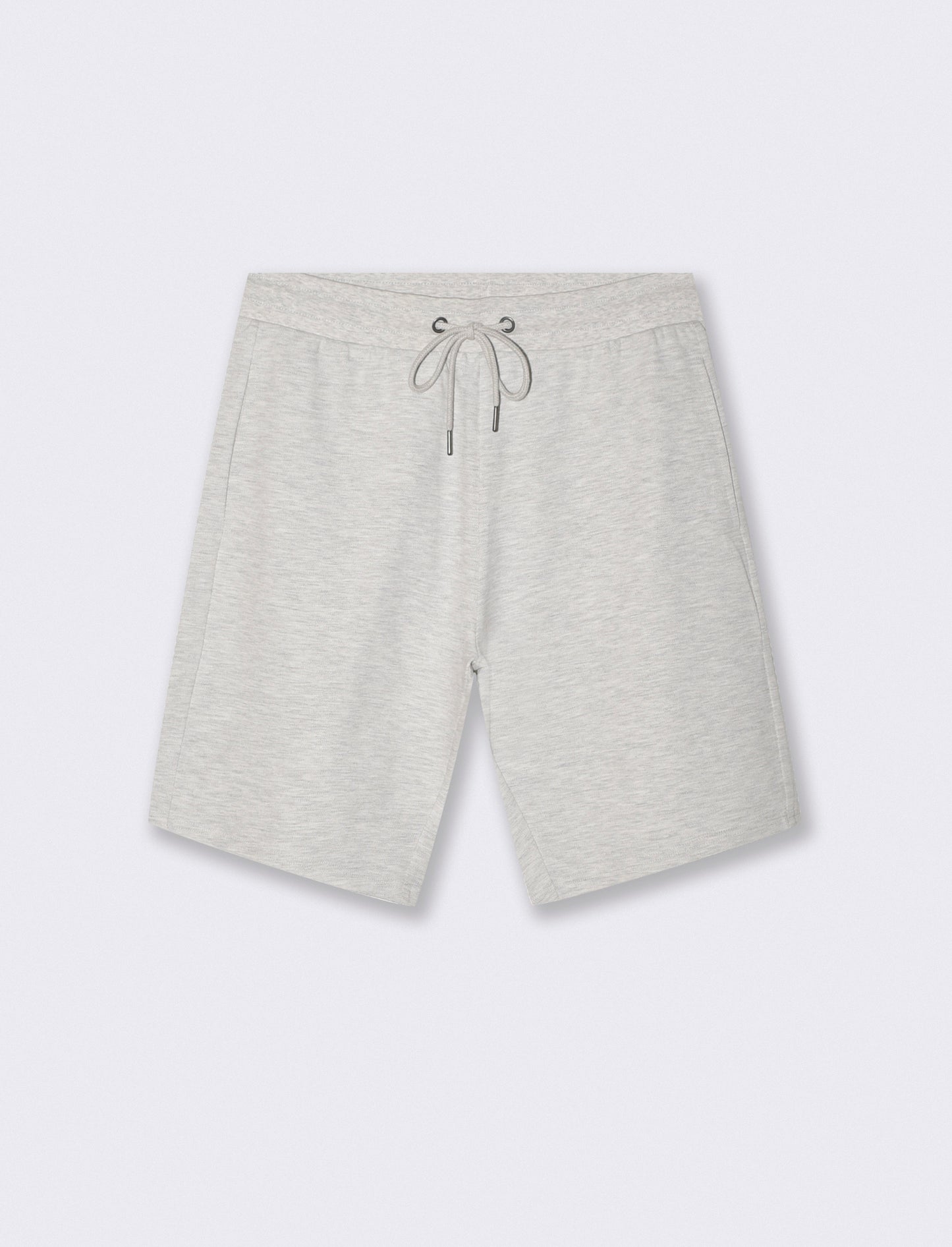 Bermuda Piquet con Vita Jogger Regolabile - Grigio mel.