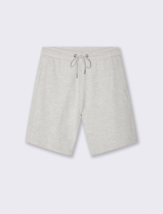 Bermuda Piquet con Vita Jogger Regolabile - Grigio mel.
