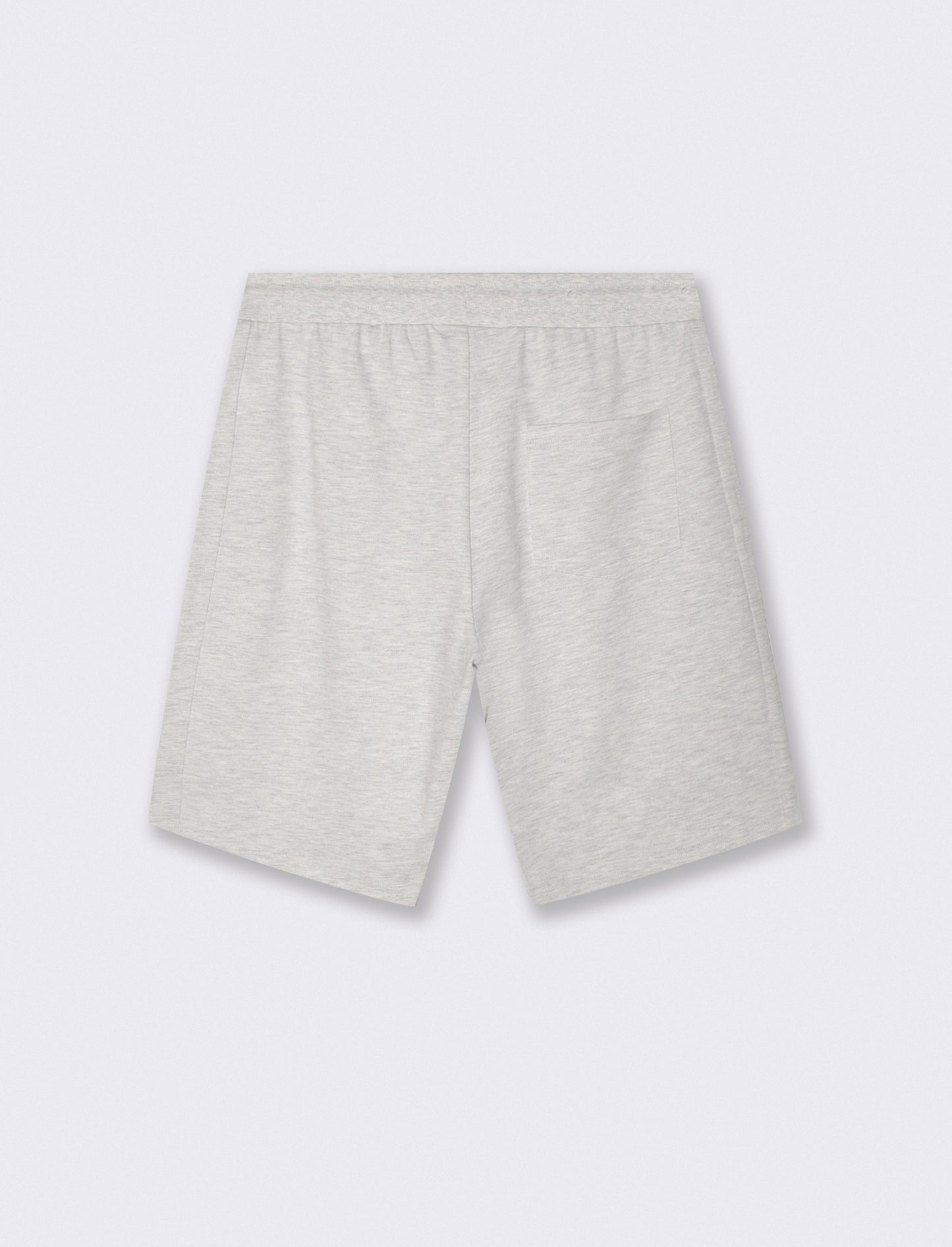 Bermuda Piquet con Vita Jogger Regolabile - Grigio mel.