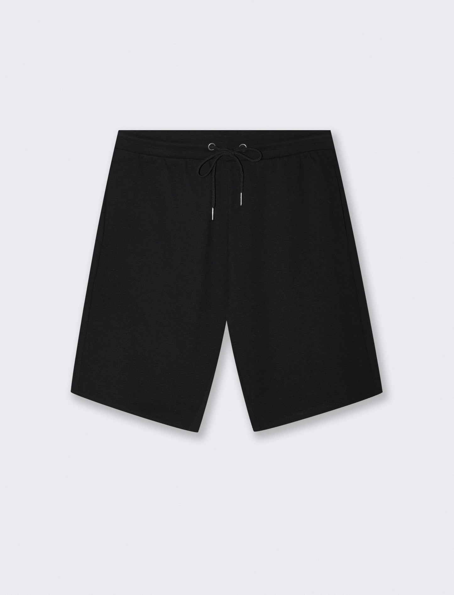 Bermuda Piquet con Vita Jogger Regolabile - Nero
