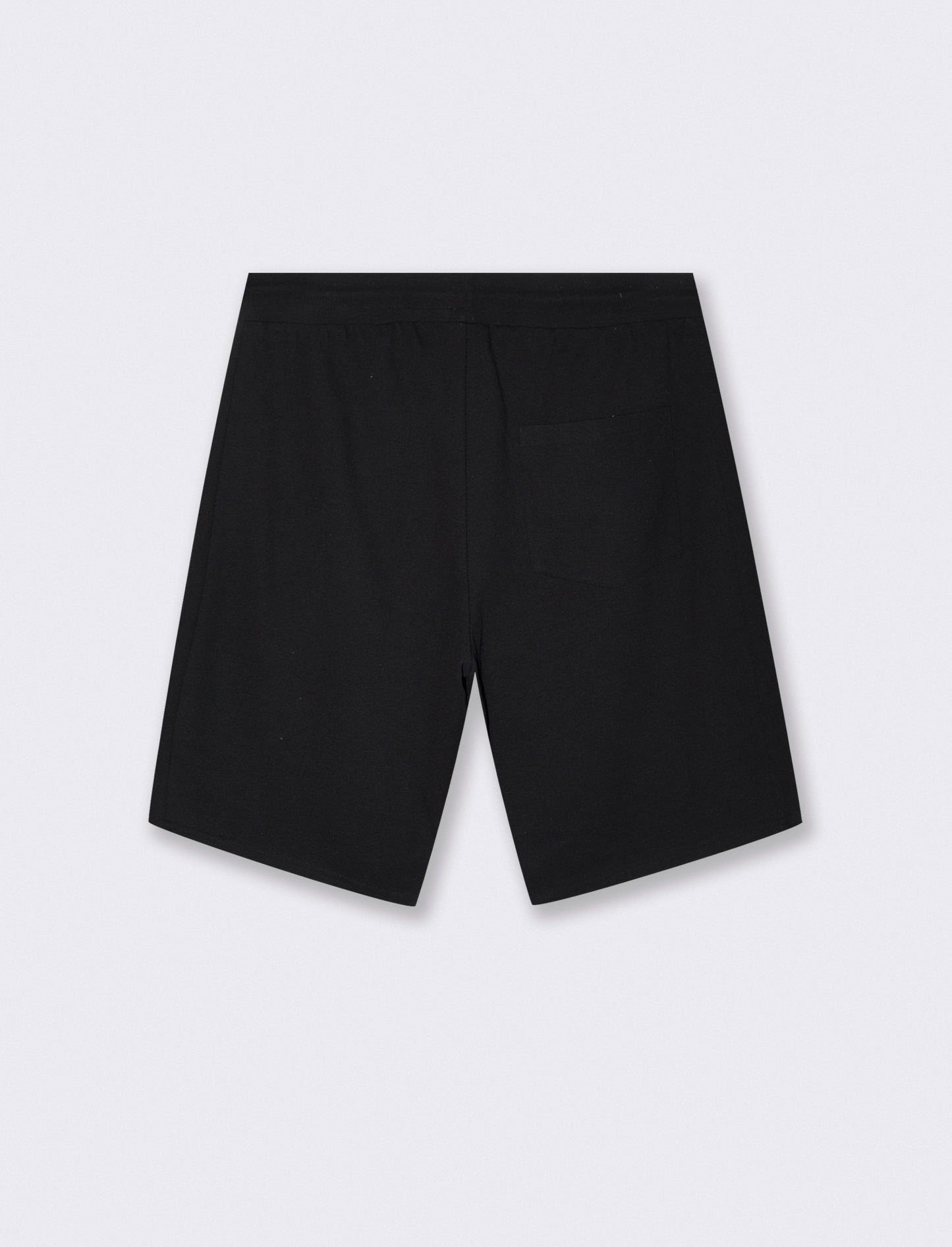 Bermuda Piquet con Vita Jogger Regolabile - Nero