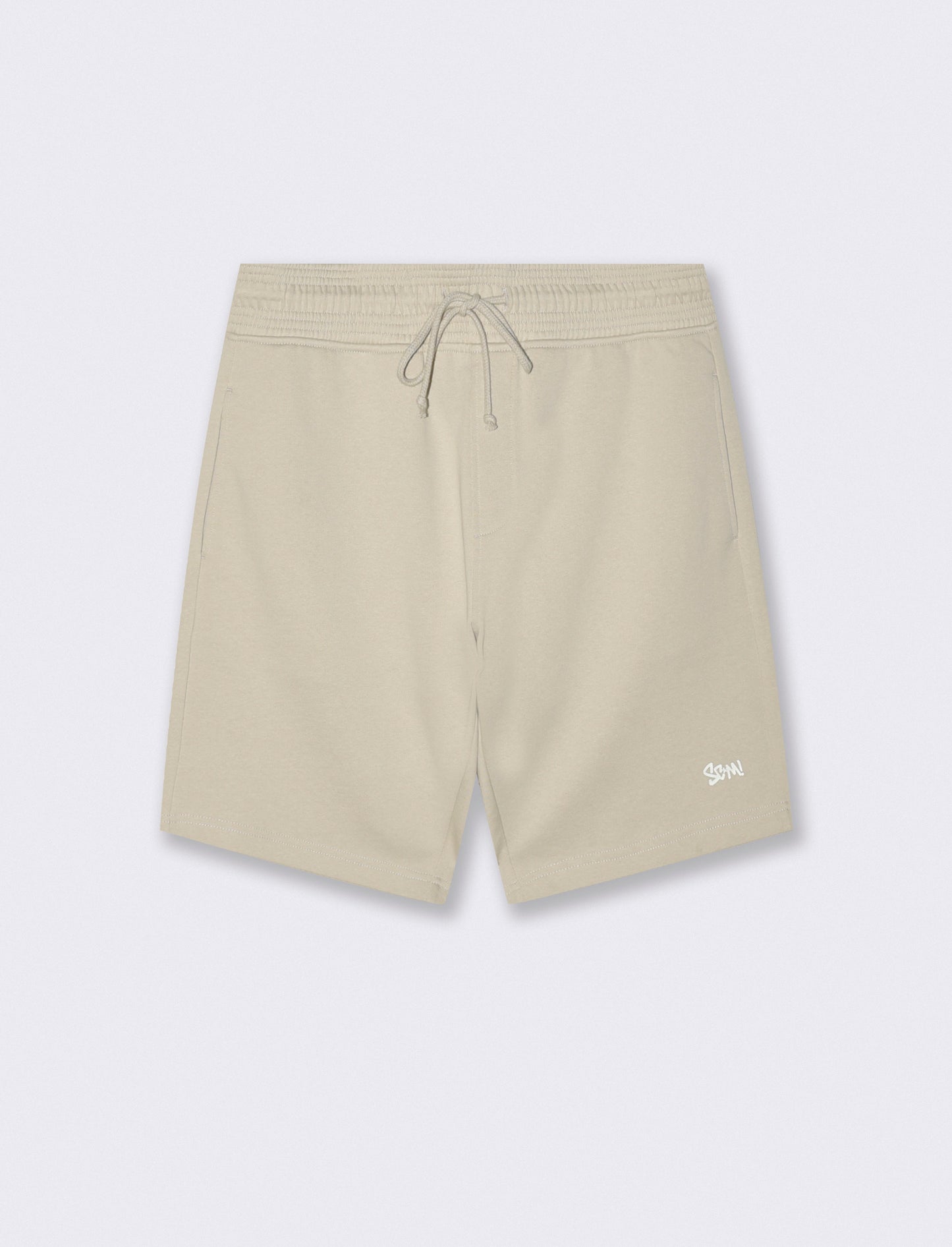 Bermuda in felpa con vita jogger - Grigio ghiaccio