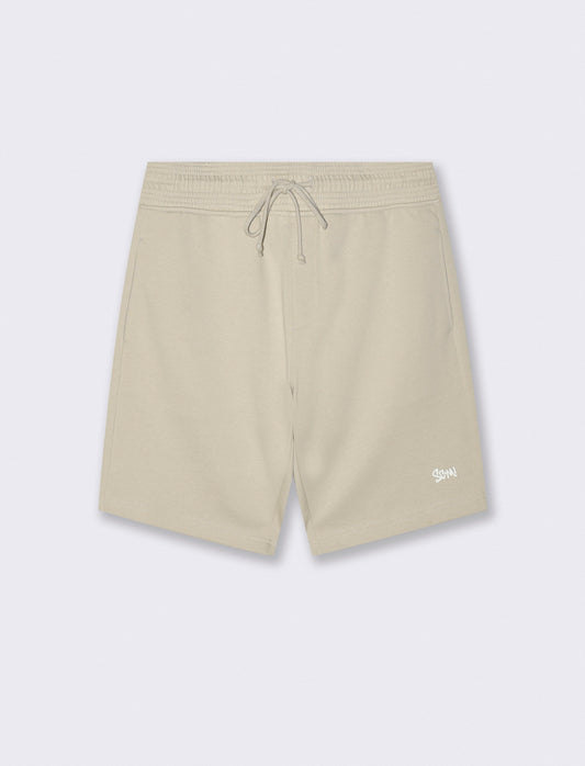 Bermuda in felpa con vita jogger - Grigio ghiaccio