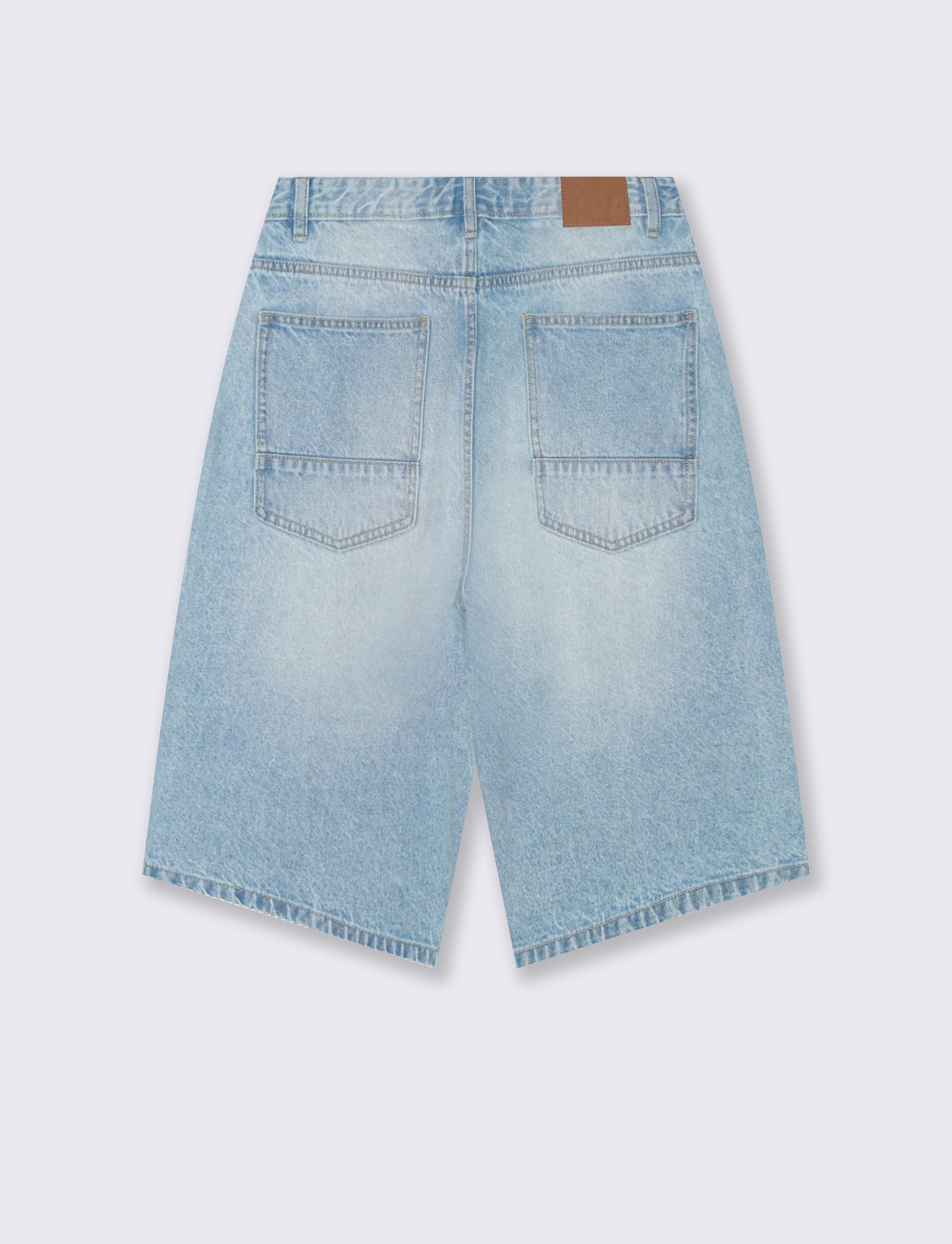 Bermuda Jeans Skater Fit in Denim Slavato - Denim