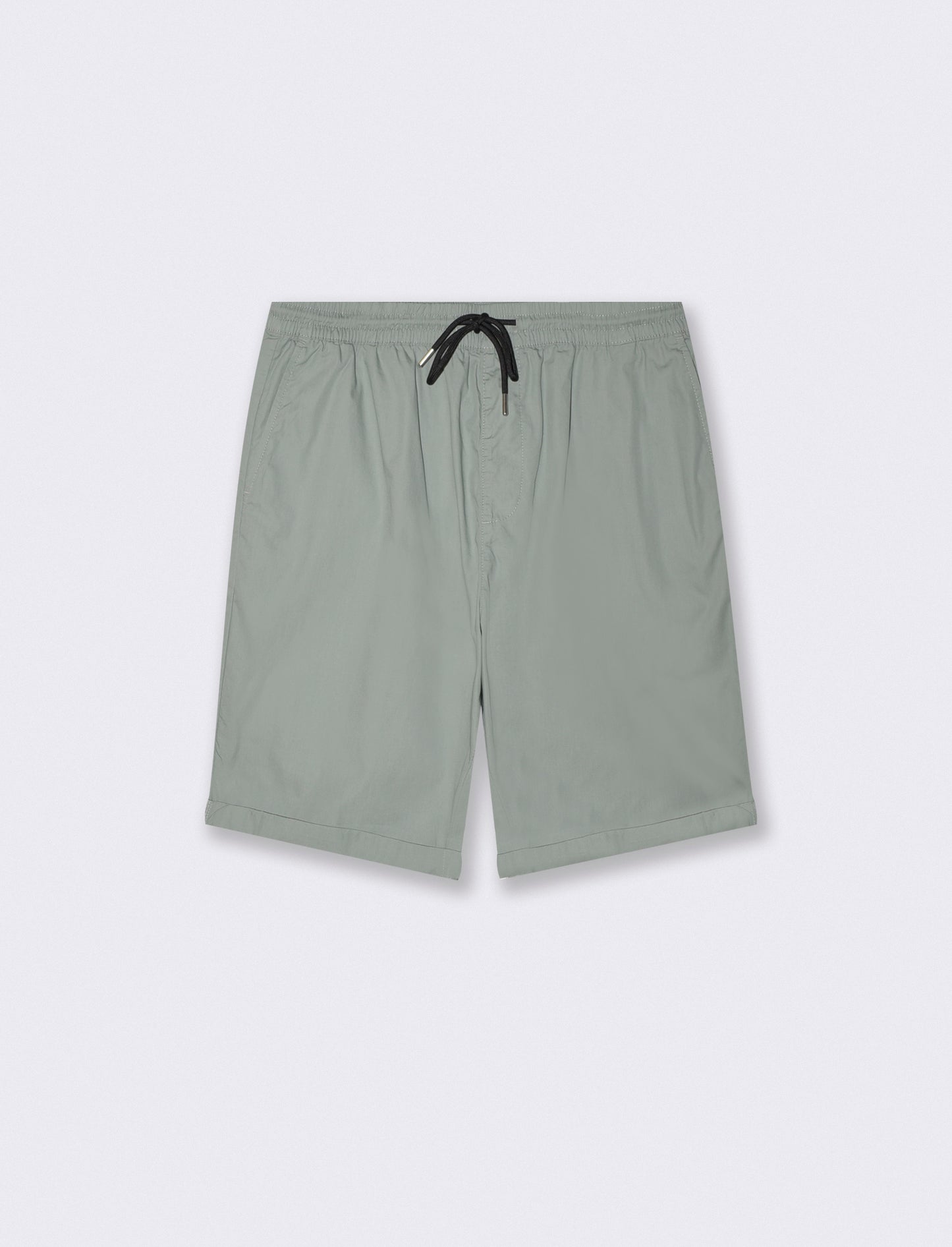 Lightweight Cotton Bermuda Jogger Comfortable Fit - Green