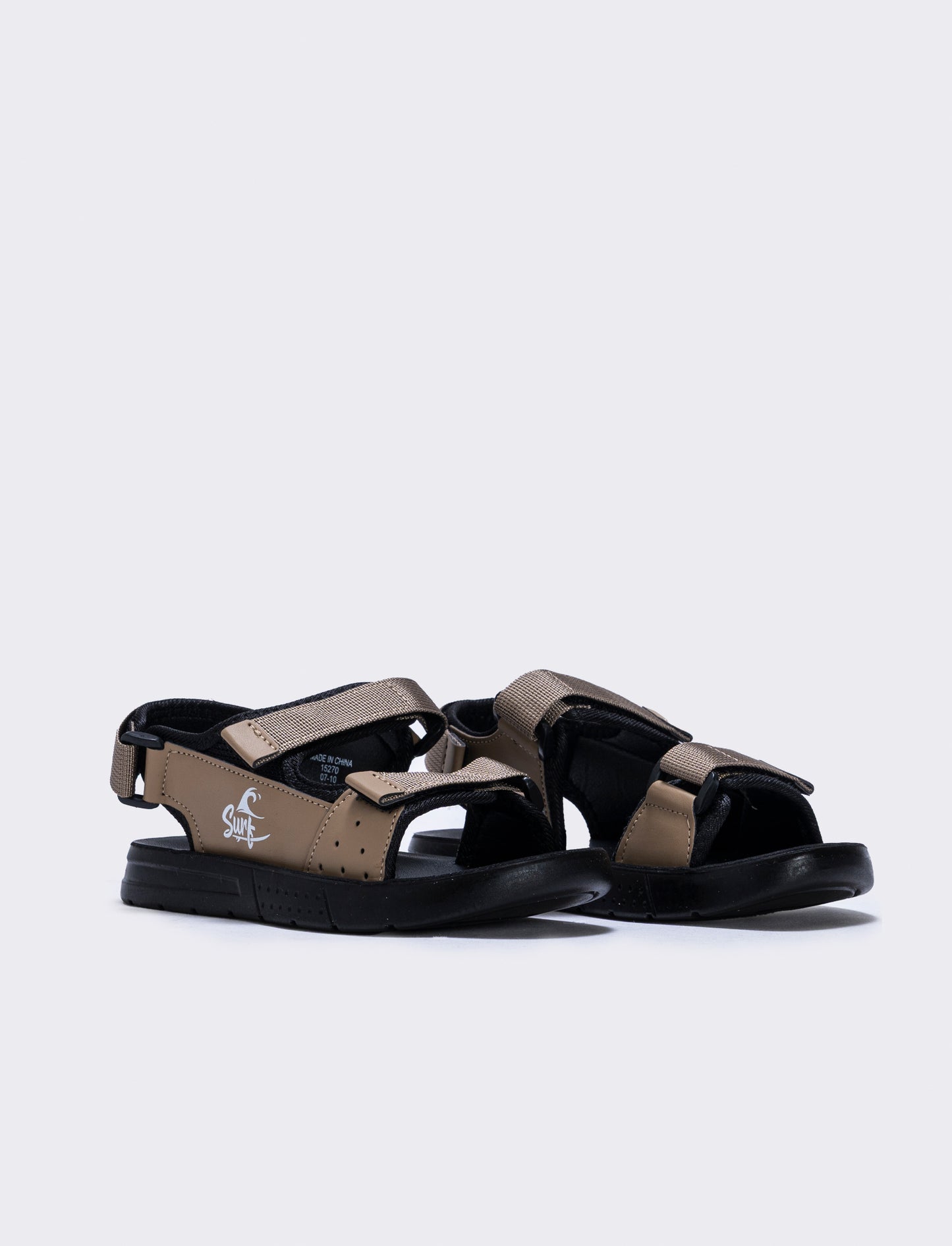Child's polyurethane sandal with straps - Grey