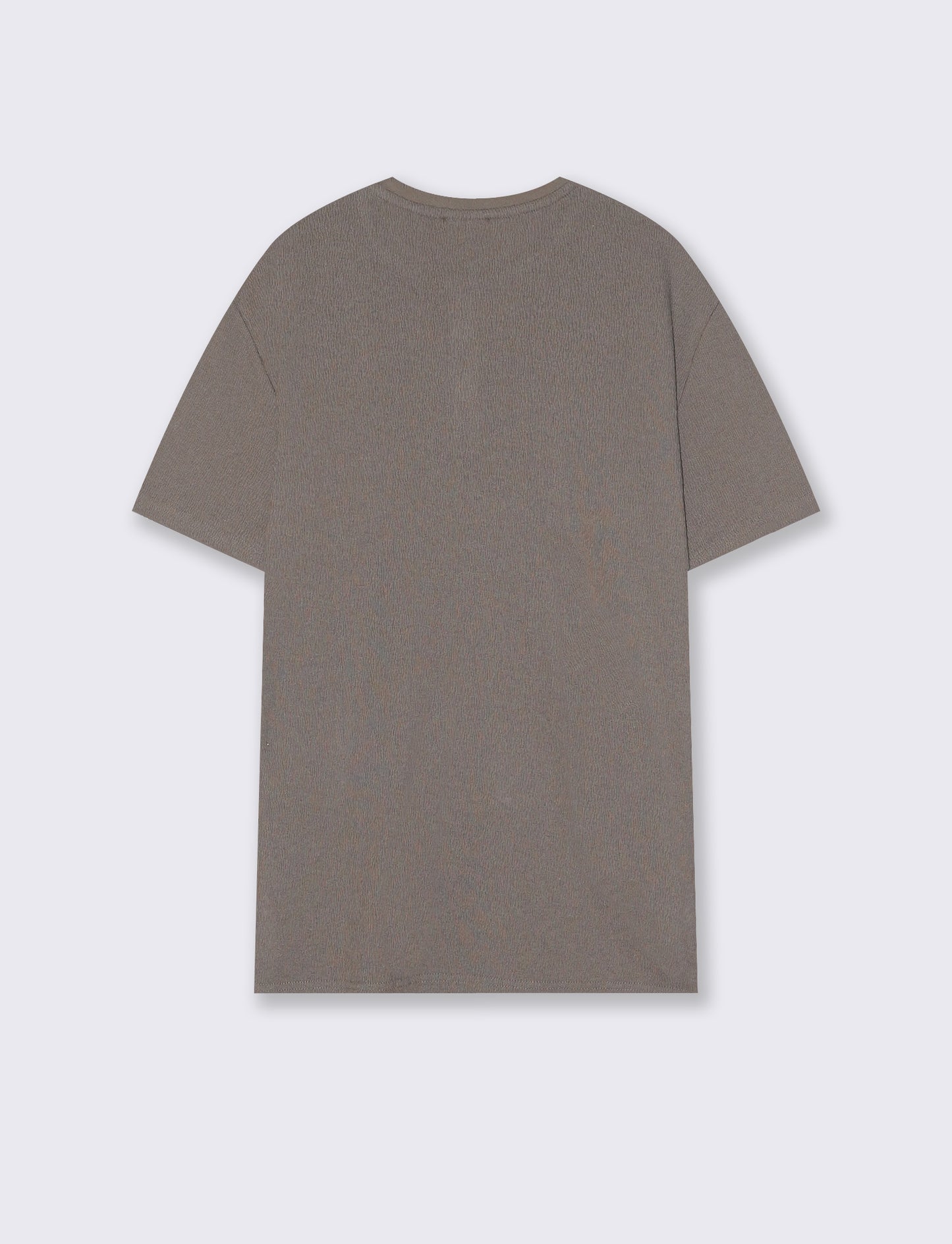 T-shirt Serafino in jacquard con colletto - Verde kaki