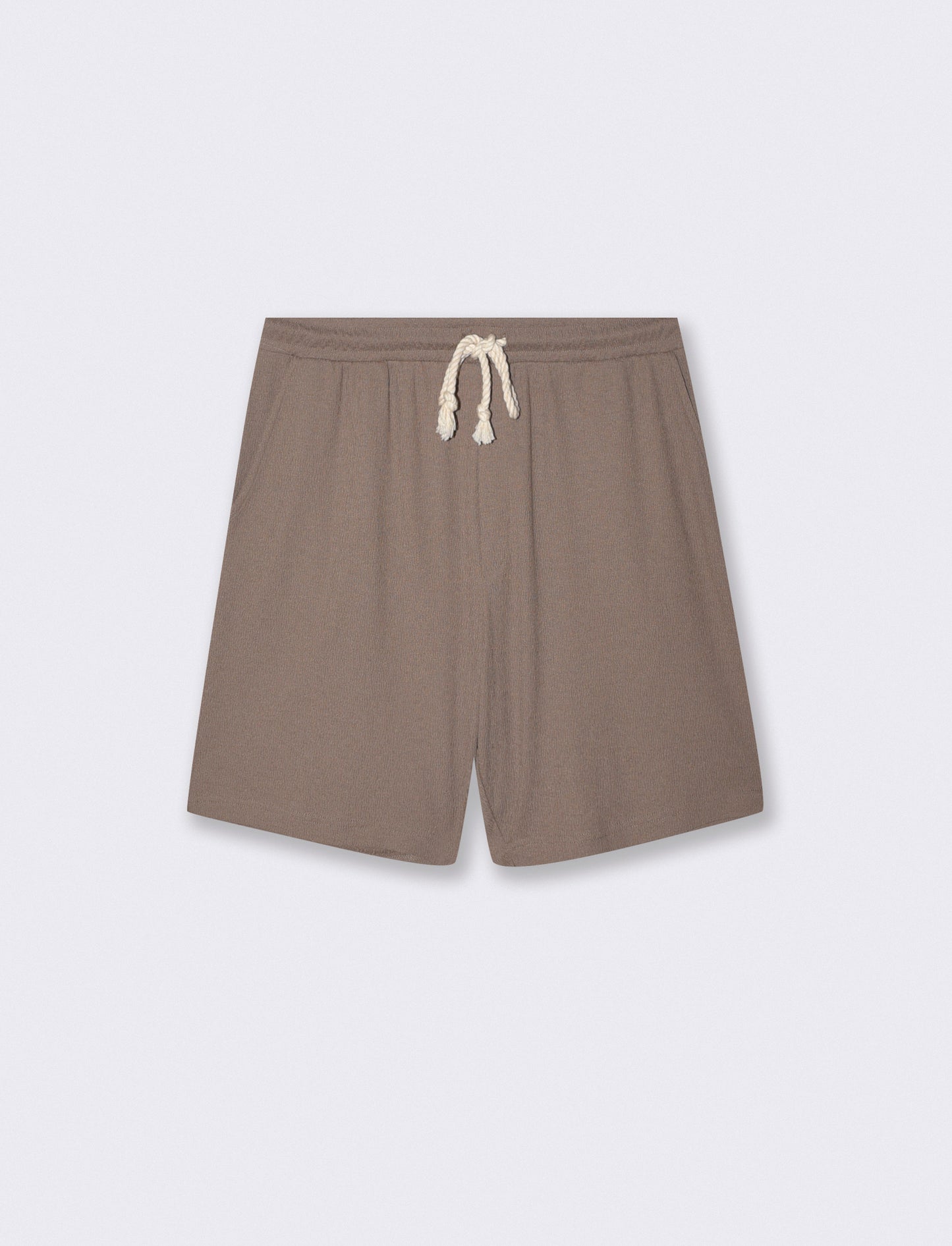 BERMUDA DA SET STRUTTURA JACQUARD CON VITA JOGGER - Verde kaki