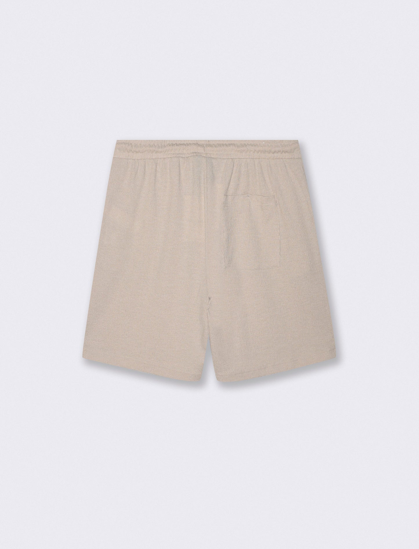 BERMUDA DA SET STRUTTURA JACQUARD CON VITA JOGGER - Sabbia