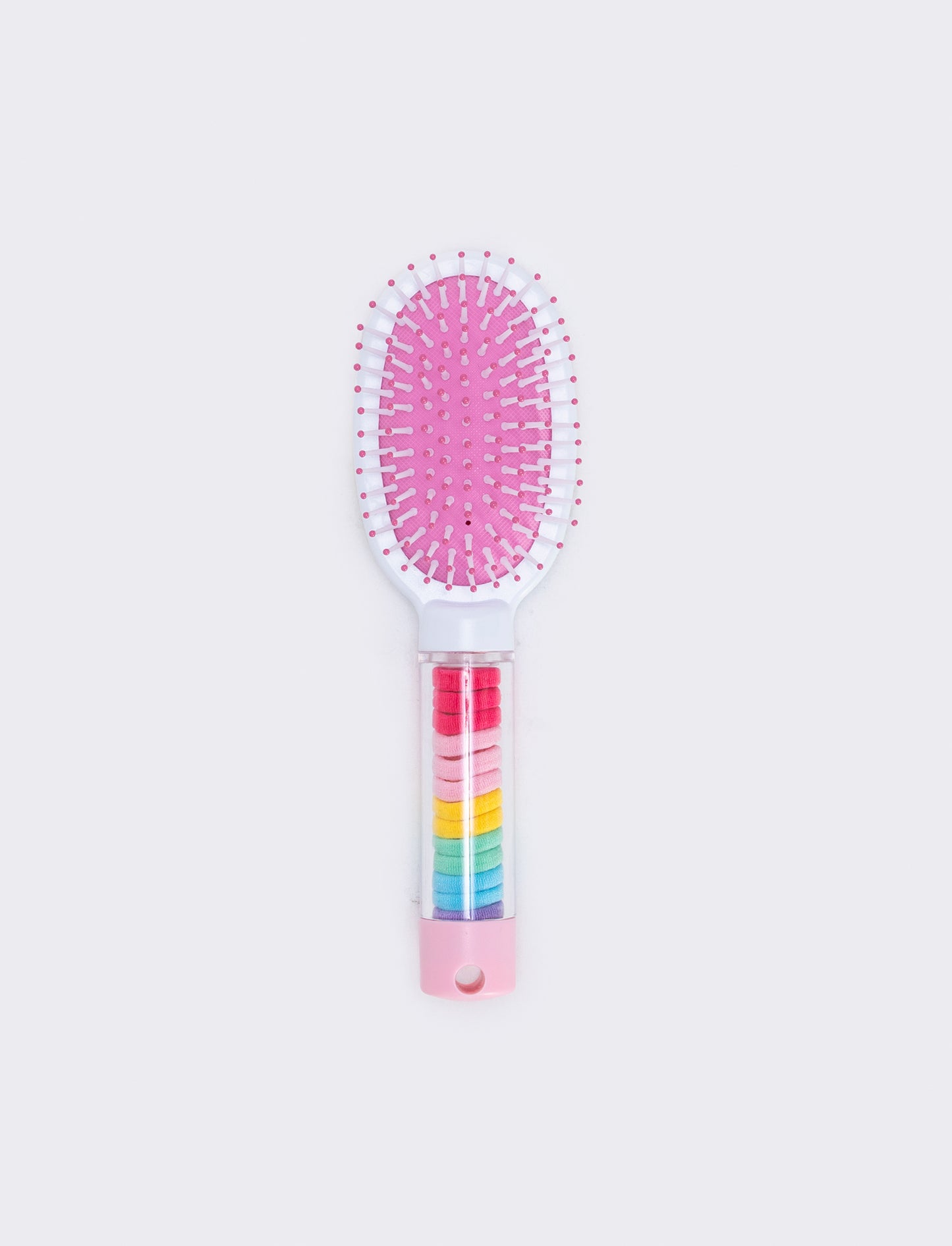 Brush with integrated tube and elastics - Multicolor
