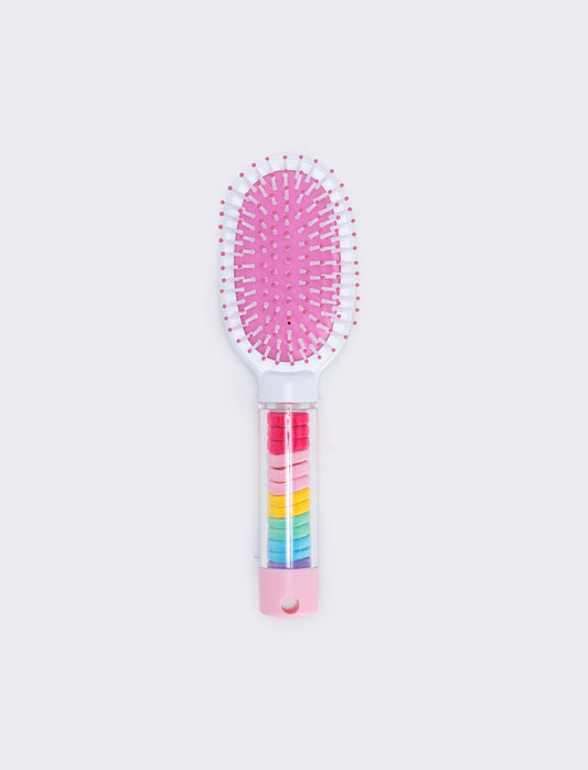 Spazzola con tubo e elastici integrati - Multicolore
