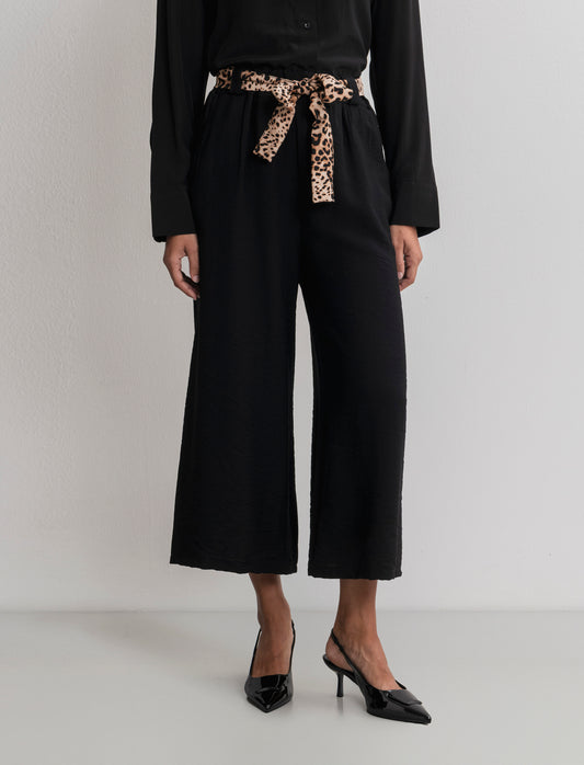 PANTALONE COULOTTE - Nero