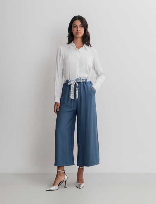 PANTALONE COULOTTE - Denim