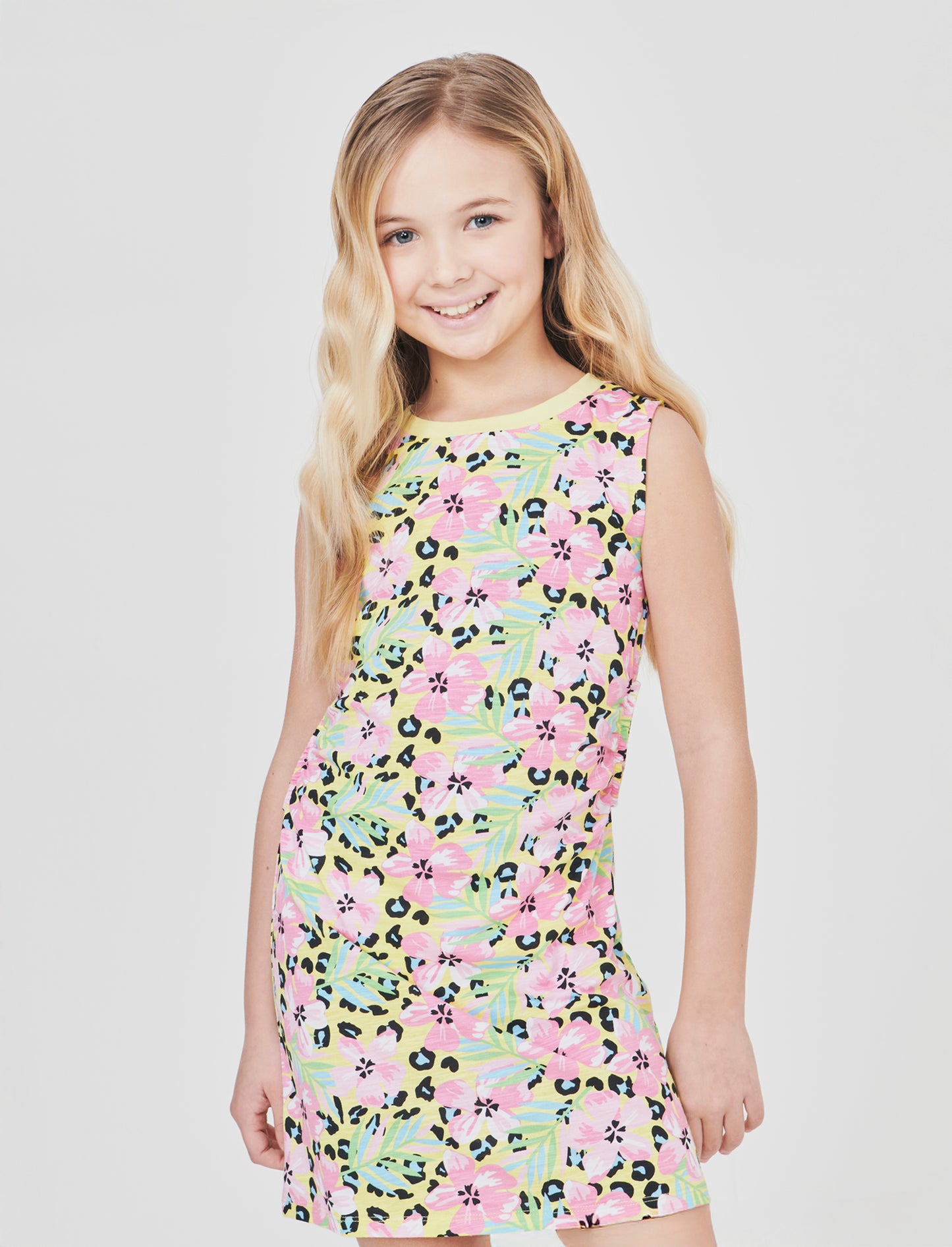 Abito aderente cut out laterali. - Giallo