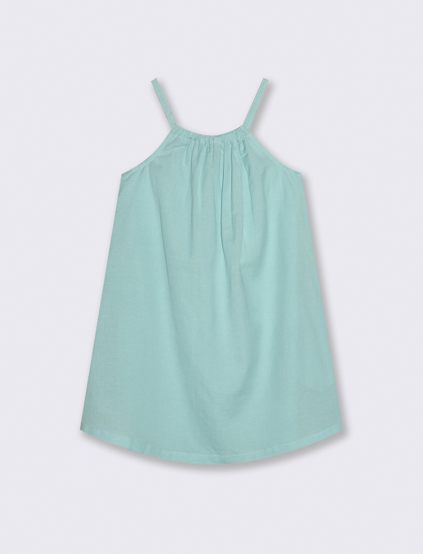 Abito leggero estivo con scollo all'americana - Verde acqua