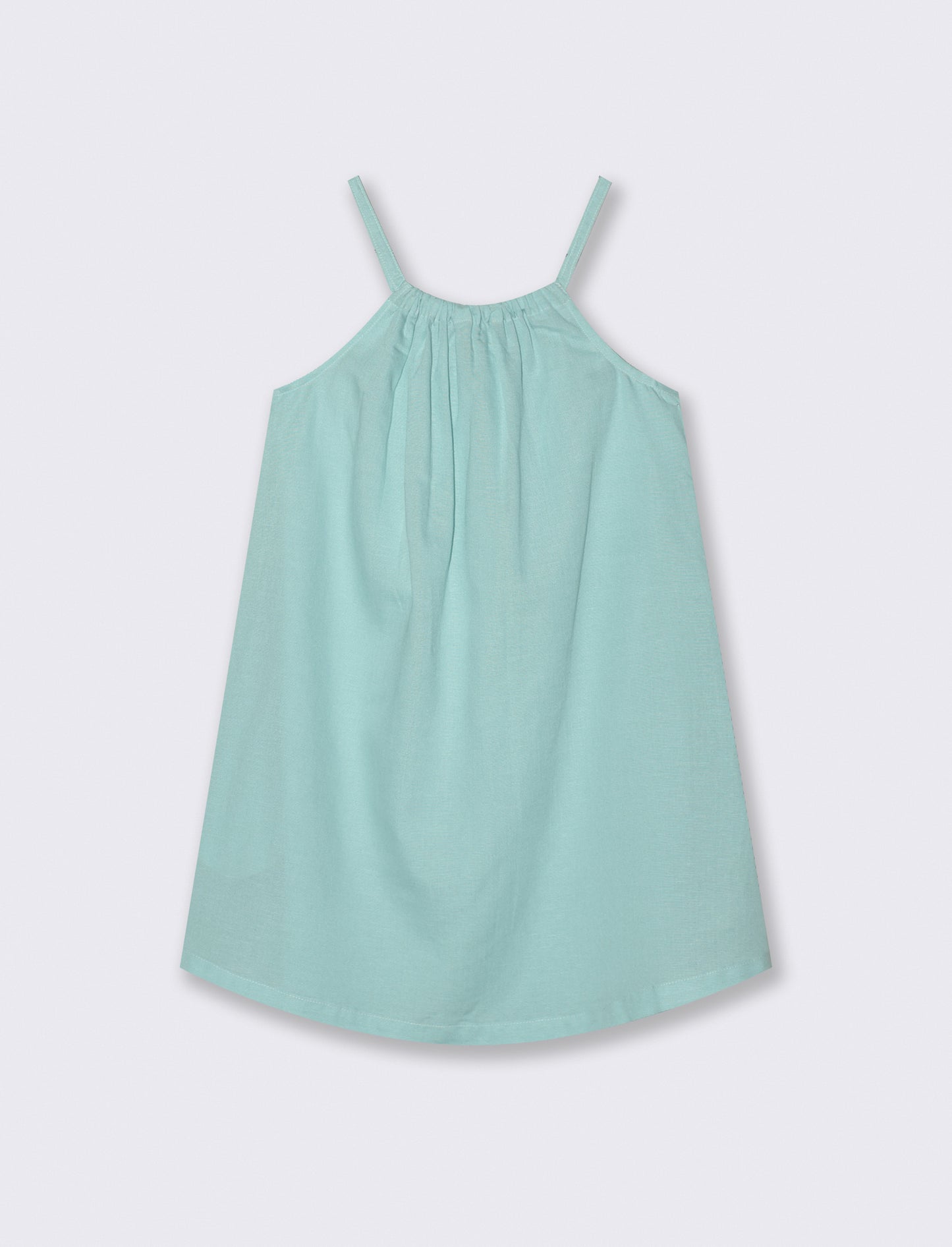 Abito leggero estivo con scollo all'americana - Verde acqua
