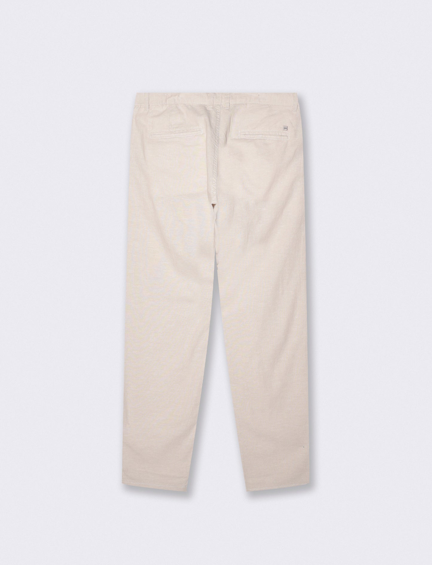 Pantaloni Chino Slim Fit in Lino - Sabbia