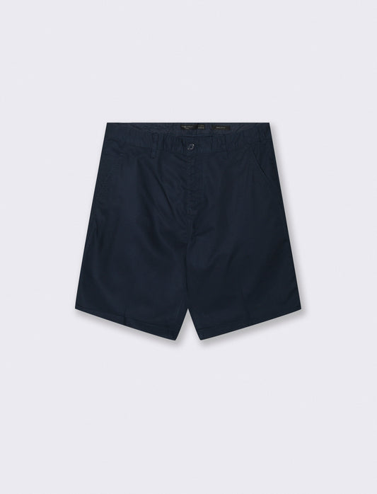 Bermuda Chino Regular Fit in Twill di Cotone - Blu