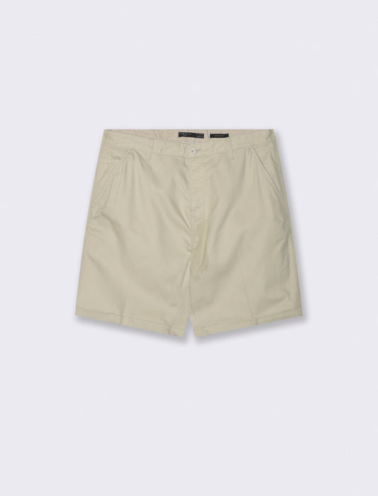 Bermuda Chino Regular Fit in Twill di Cotone - Sabbia
