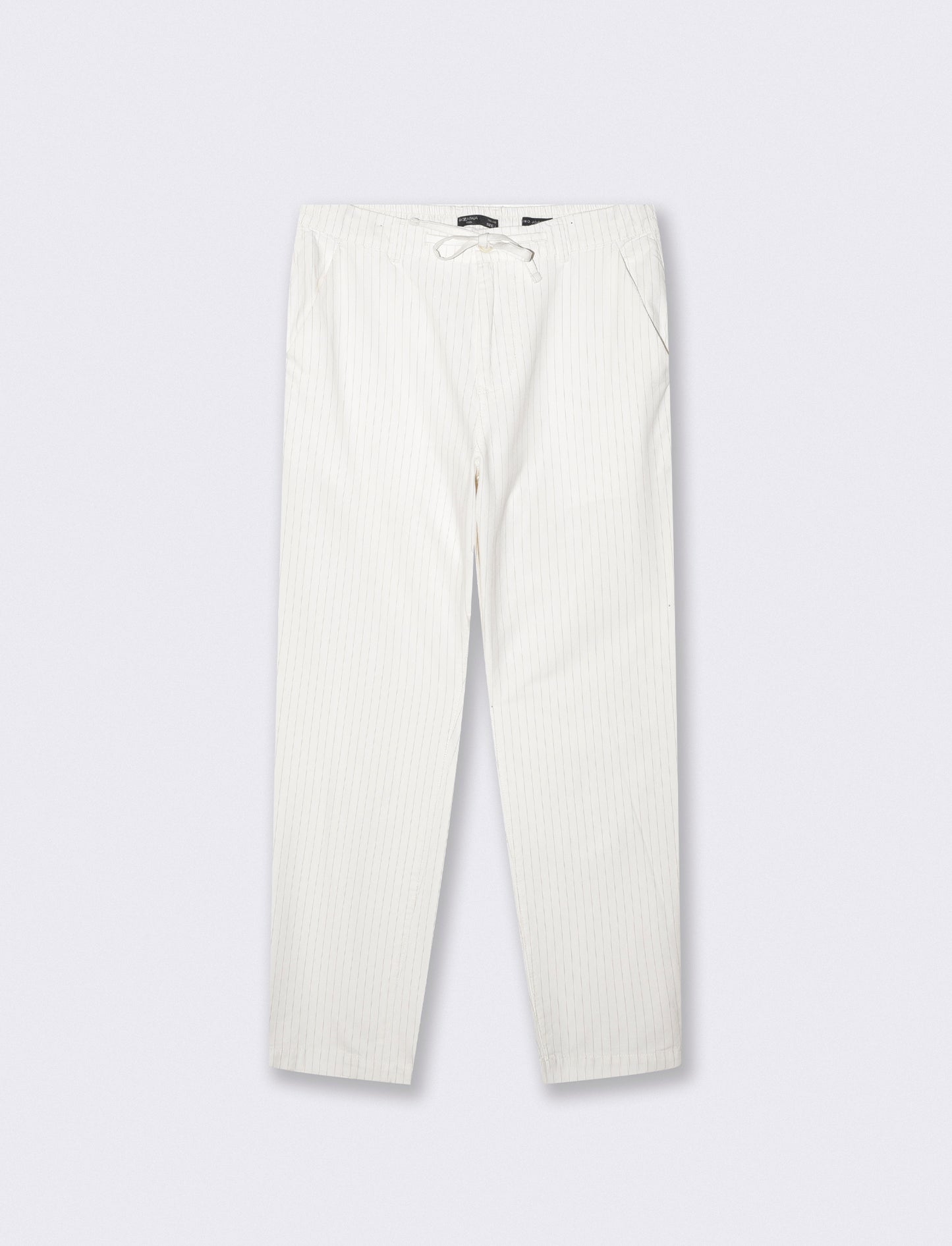 Mistalino Striped Chino Jogger Pants - White