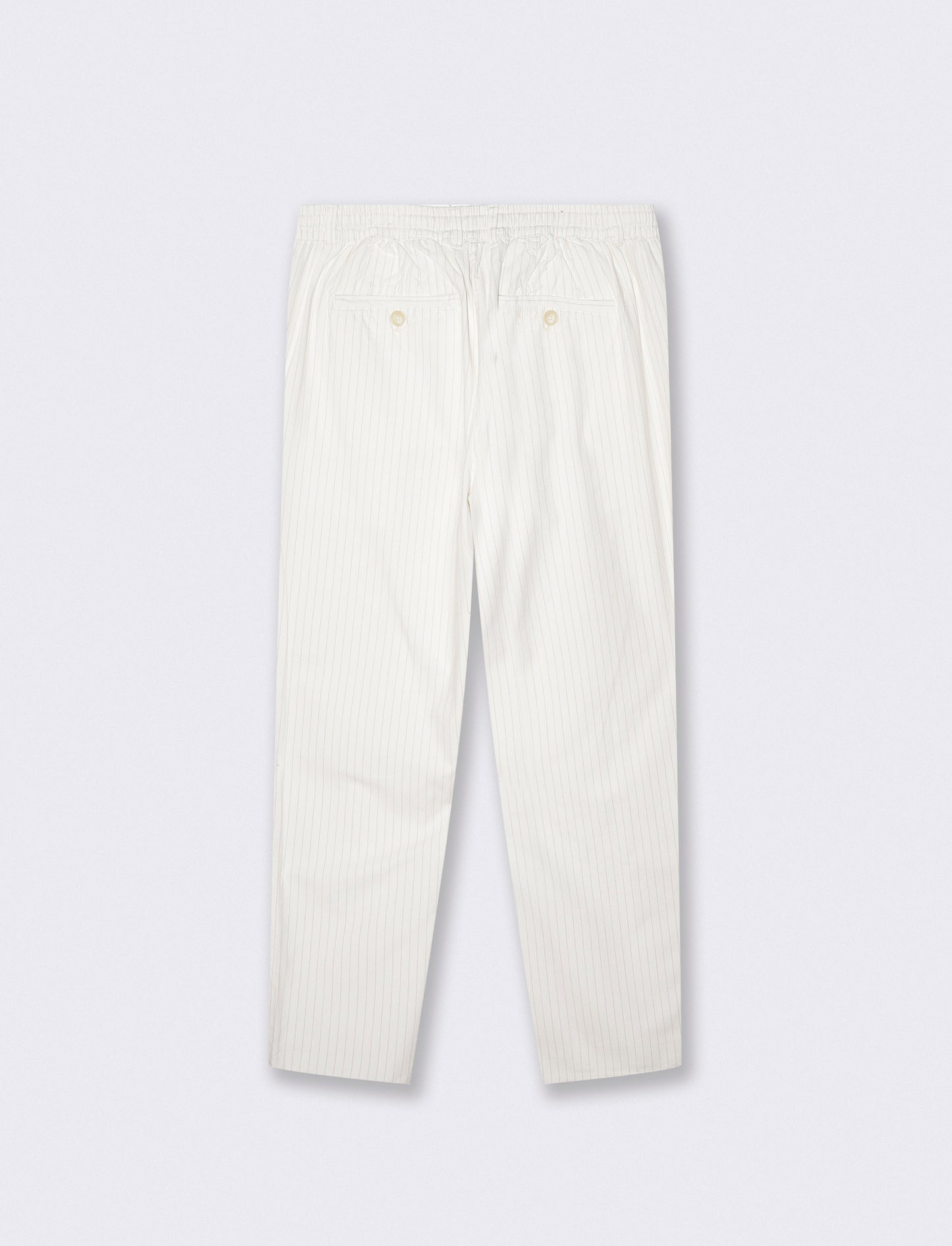Mistalino Striped Chino Jogger Pants - White