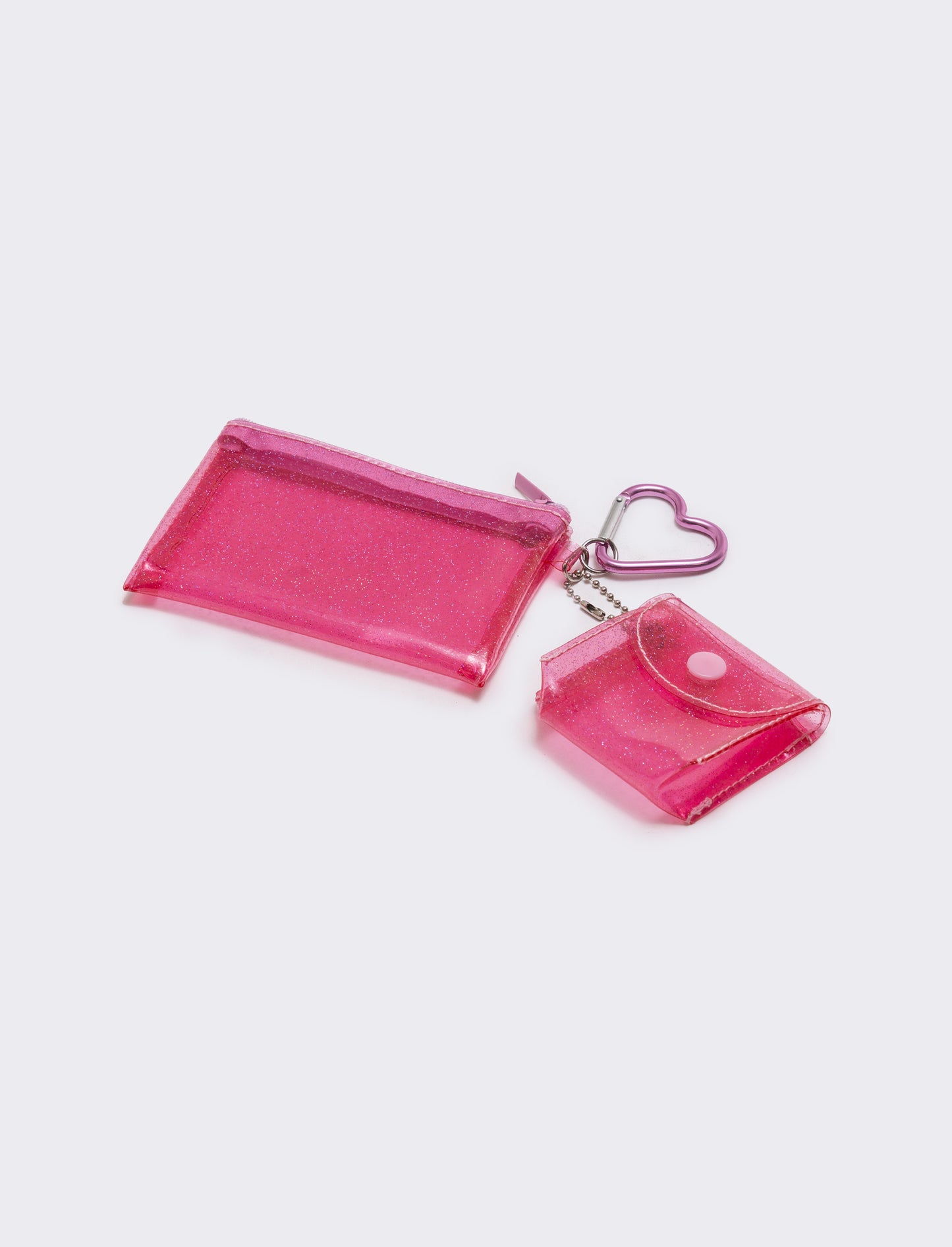 Portachiavi bambina con zip e cuffie - Rosa