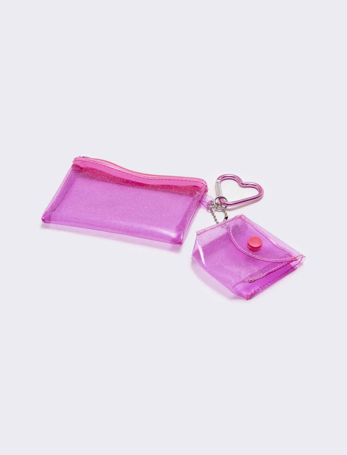 Keychain for girls with zipper and headphones - Purple