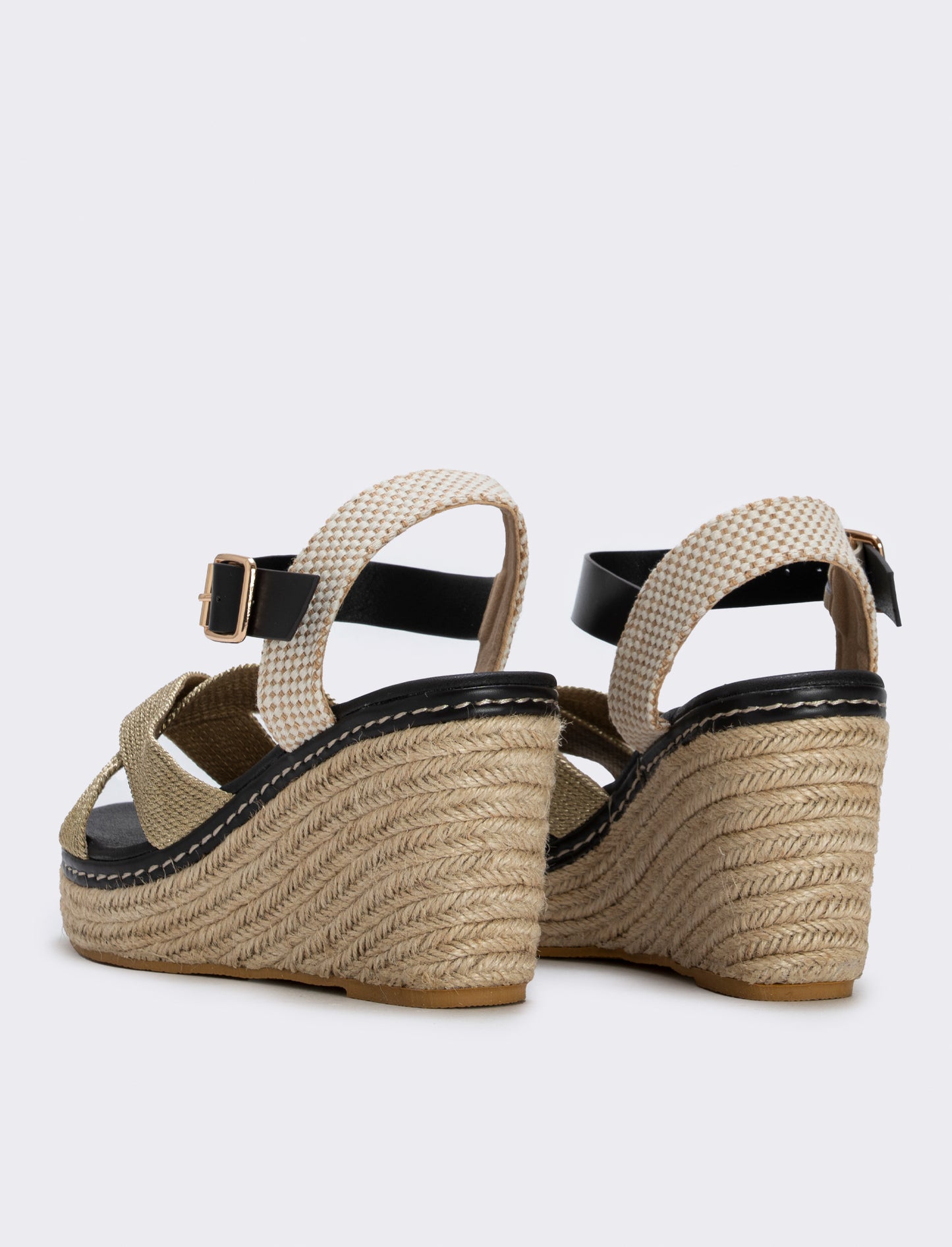 Jute wedge sandal - Brown