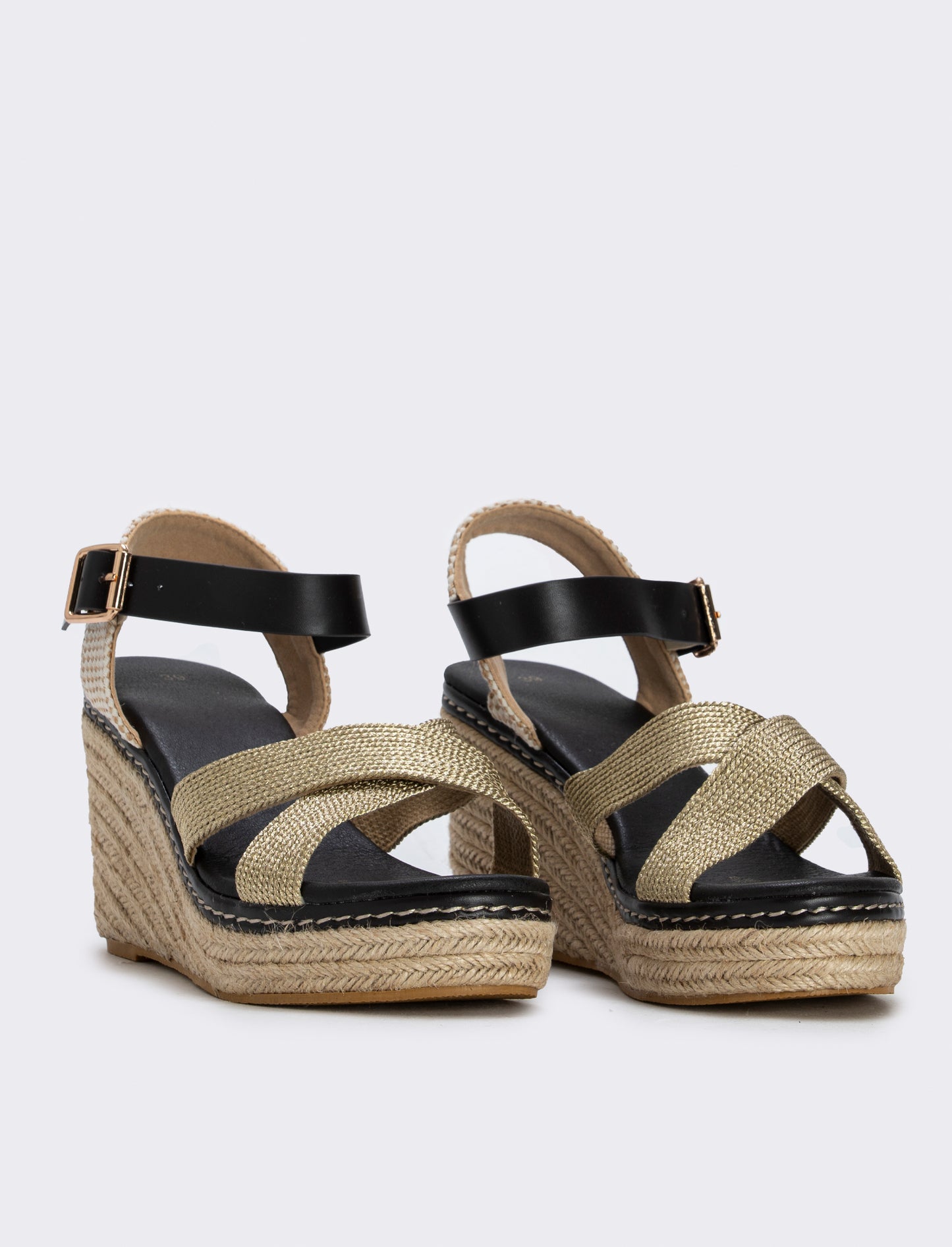 Jute wedge sandal - Brown