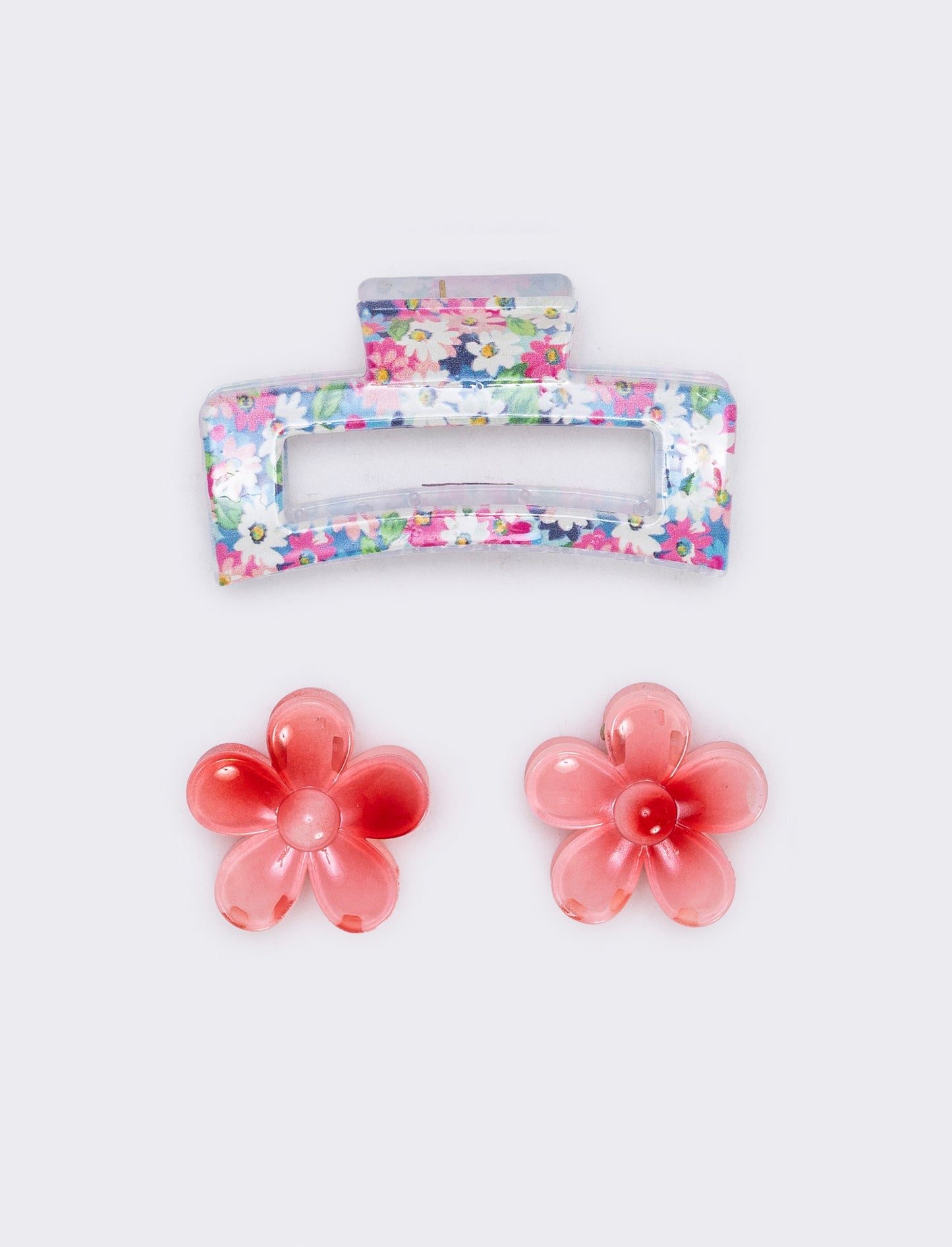 Set of 3 floral pliers - Red
