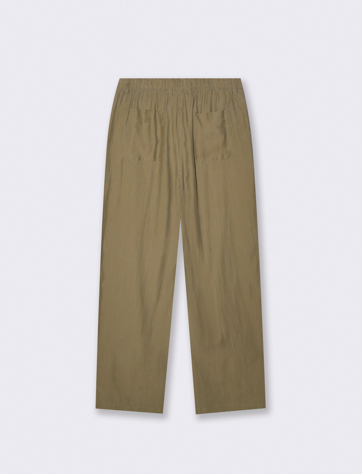 Pantaloni Chino Jogger in Misto Lyocell - Verde kaki