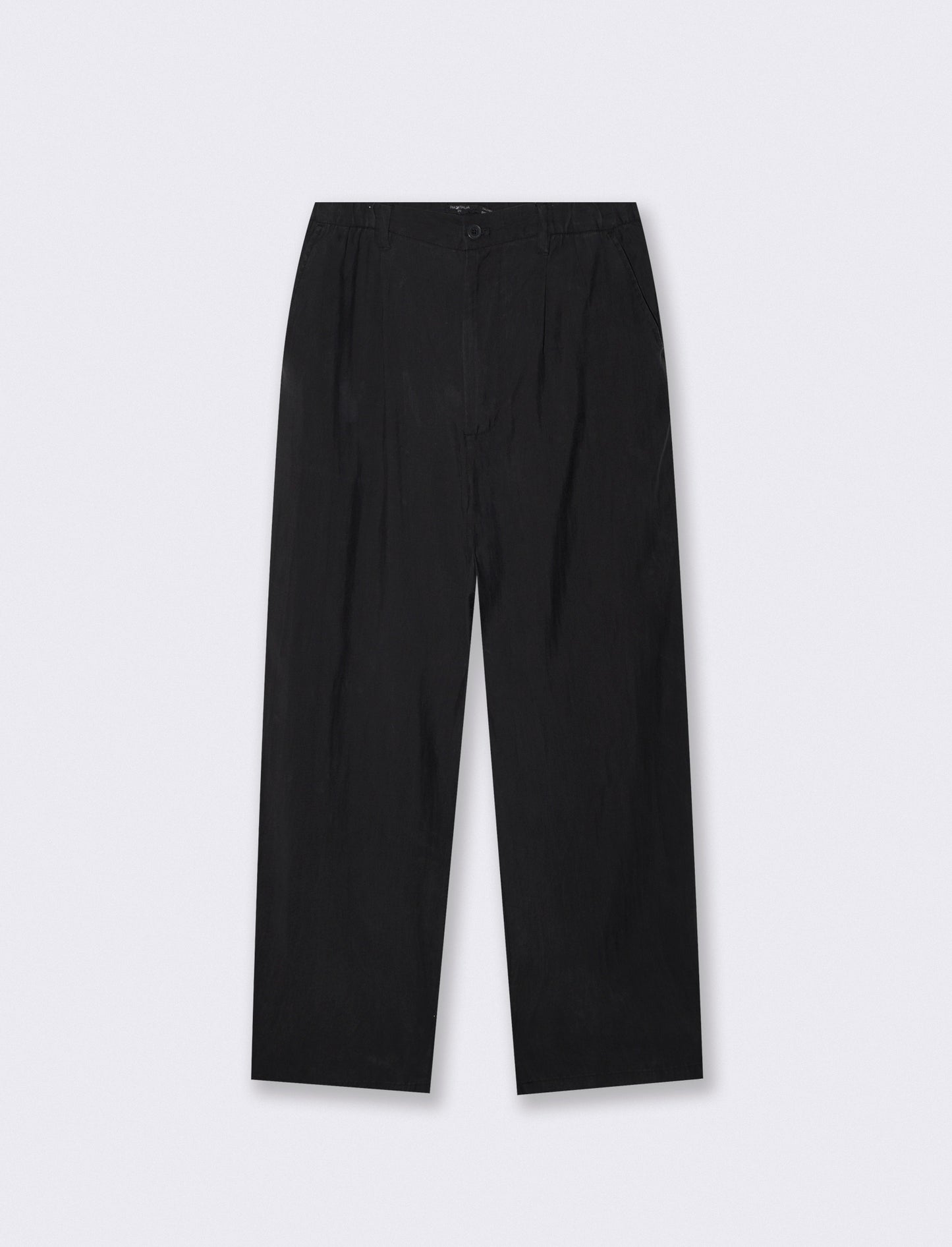 Pantaloni Chino Jogger in Misto Lyocell - Nero