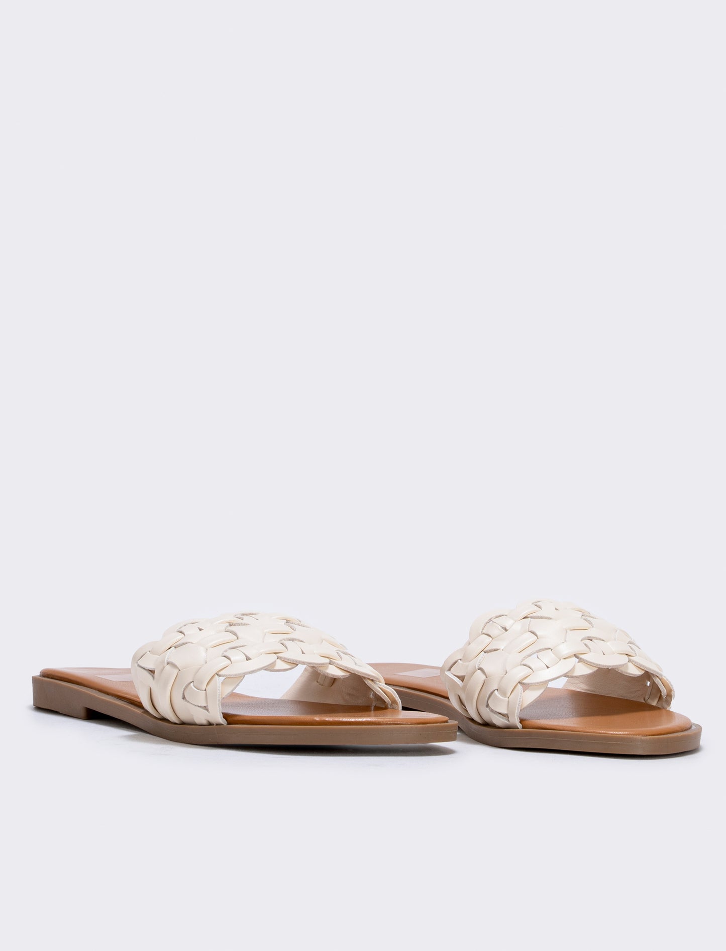 Mule intrecciata da donna - Bianco