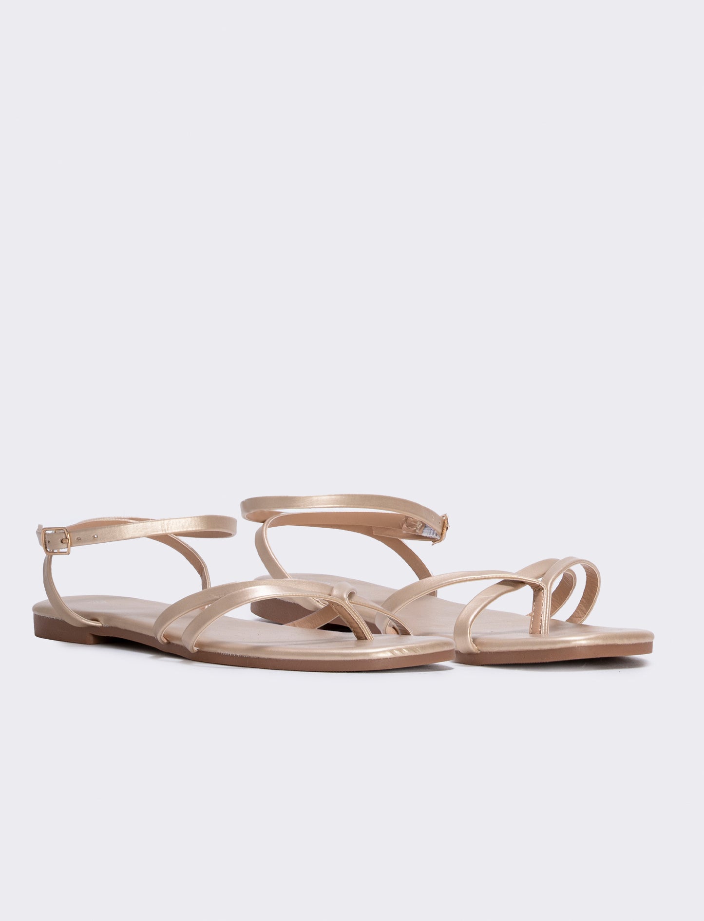 Sandalo con cinturino alla caviglia da donna - Platino