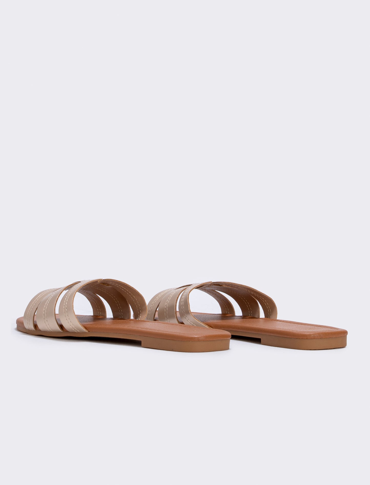 Mule incrociata da donna - Platino