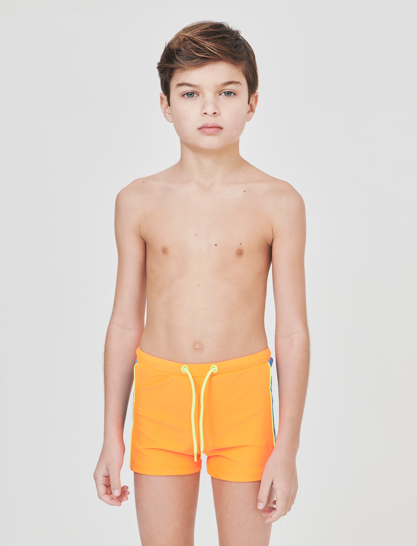 Costume boxer con contasti - Arancio