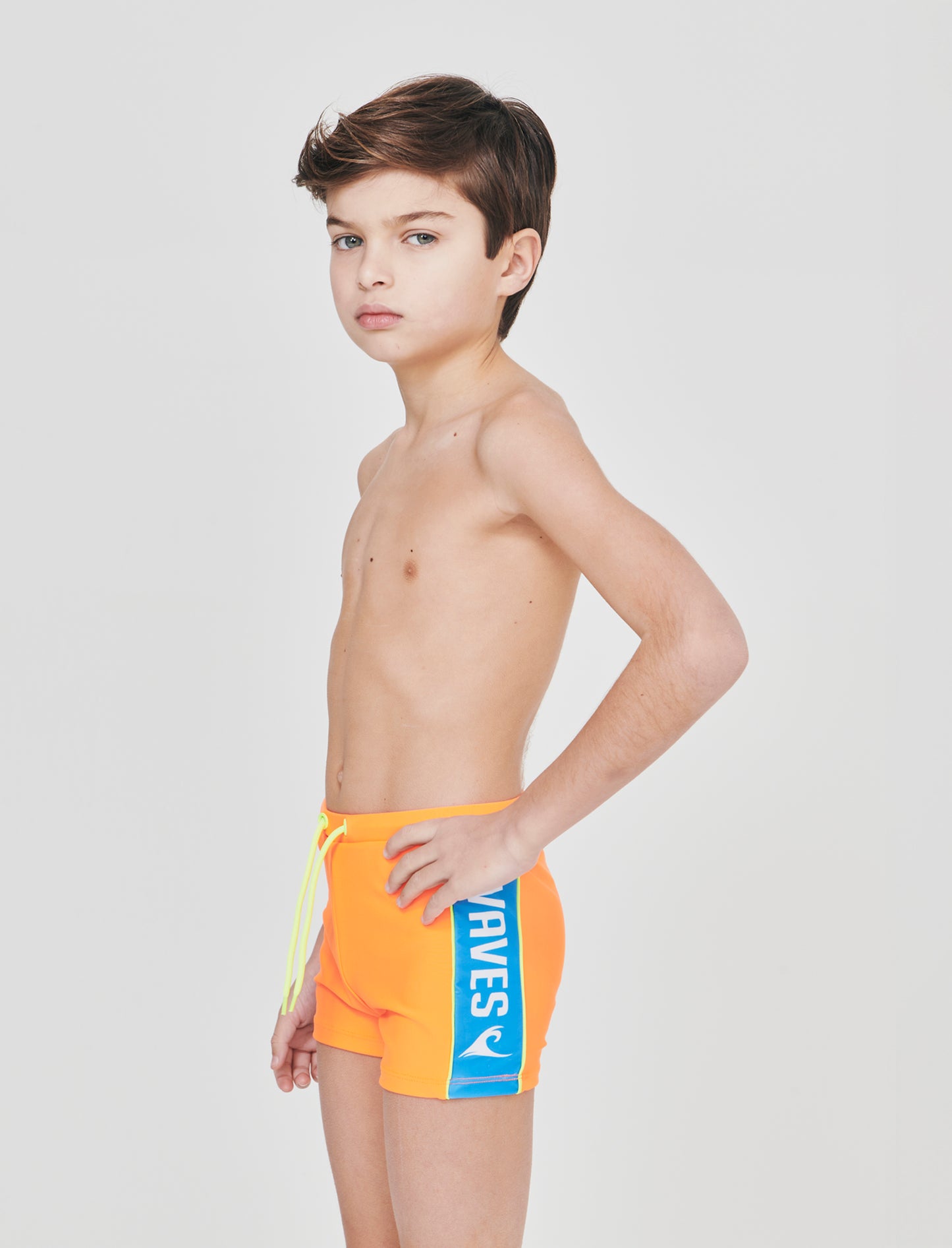 Costume boxer con contasti - Arancio