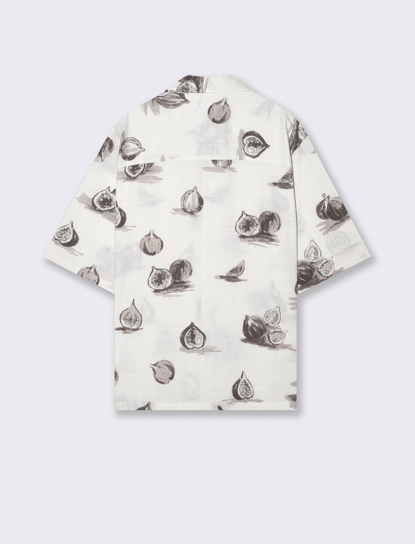 Camicia boxy fit in misto cotone slub - Bianco