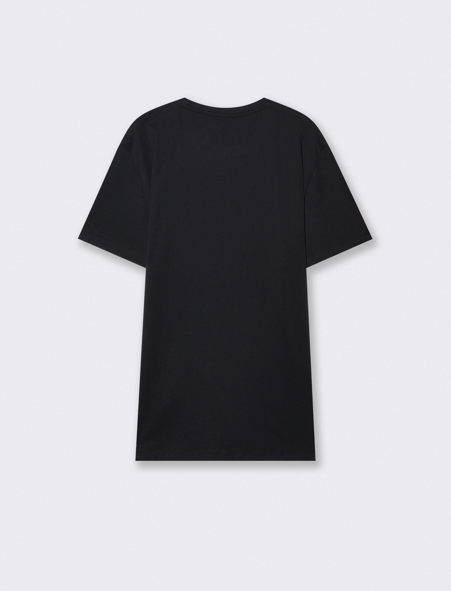 T-SHIRT CON STAMPA EFFETTO MOSAICO RICAMATO - Nero