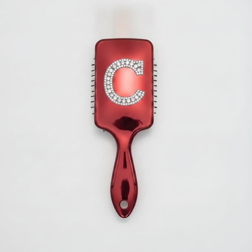 Spazzola donna con lettera - var 2