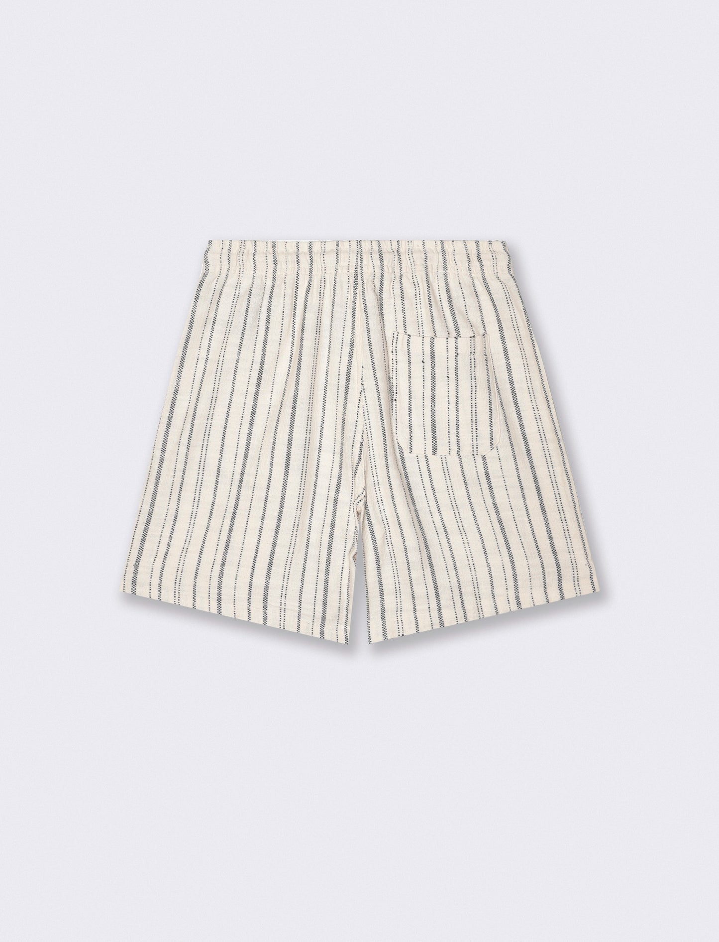 Bermuda jogger in jacquard fabric - Beige