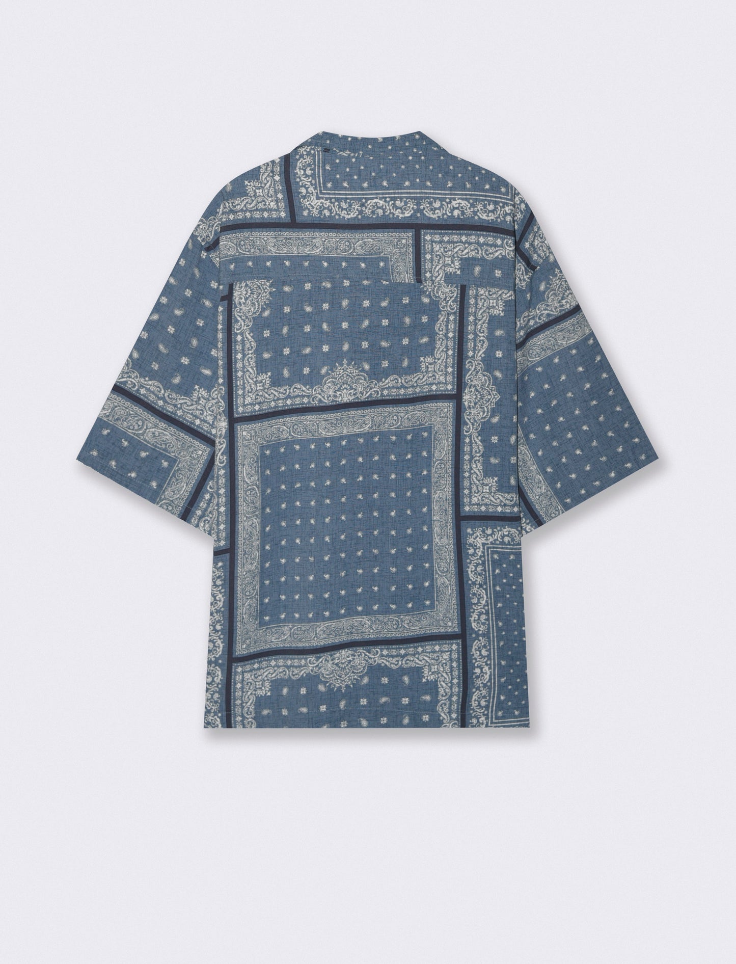 CAMICIA IN VISCOSA FANTASIA PAESLEY PATCHWORK - CARTA DA ZUCCHERO