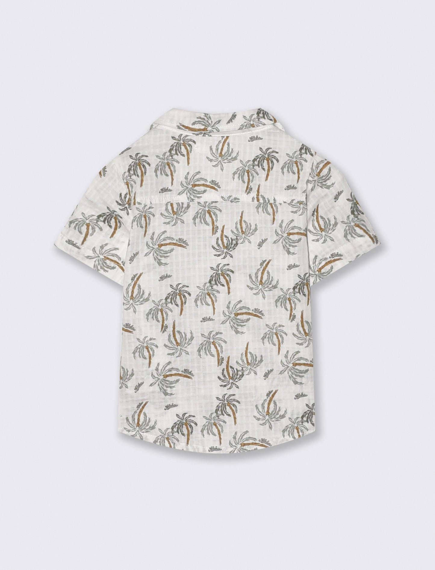 Short sleeve printed shirt palms - Multicolor